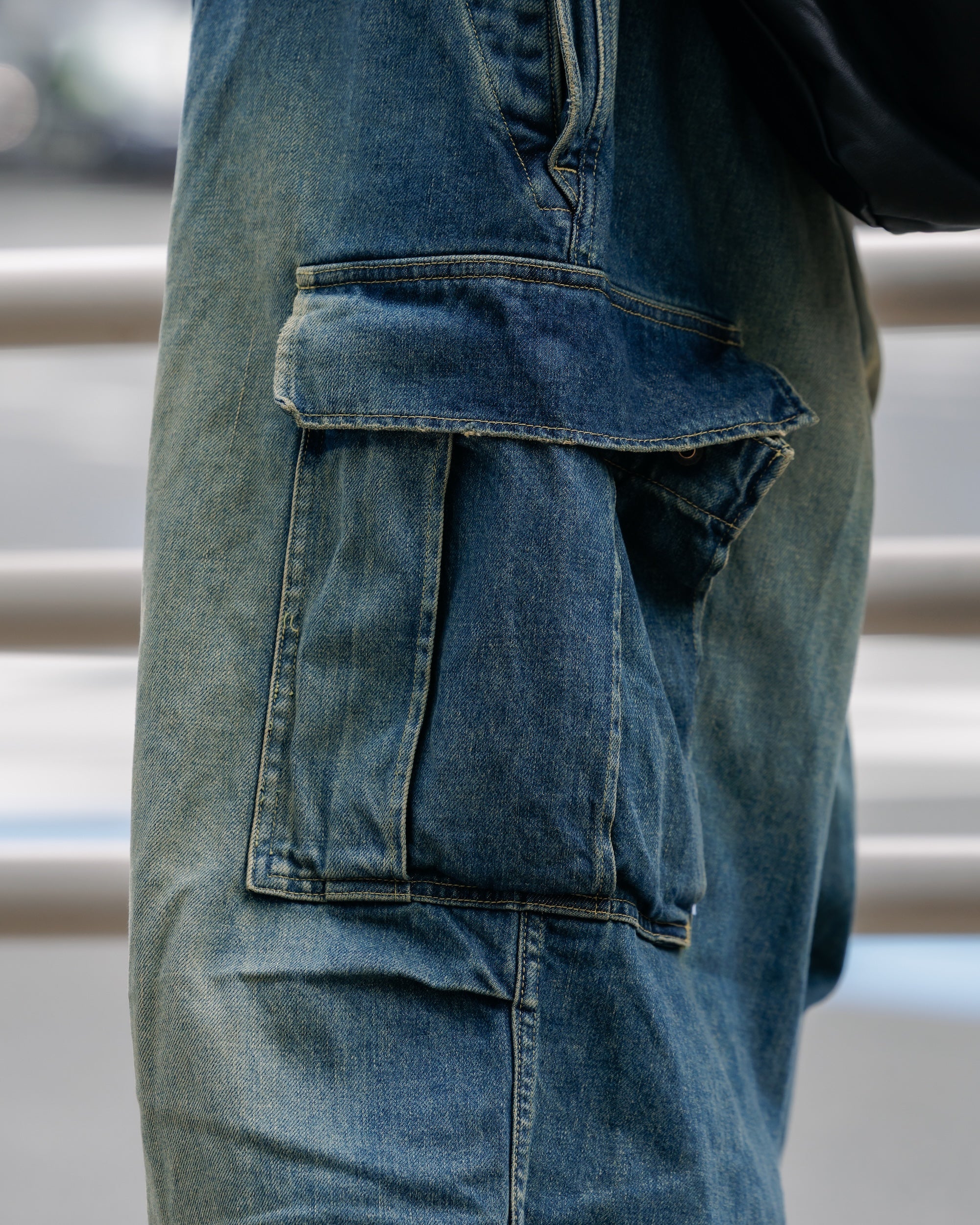 【9.13 SAT 20:00- IN STOCK】VINTAGE DYED SELVEDGE DENIM M-51 ARCTIC TROUSERS (VINTAGE INDIGO)