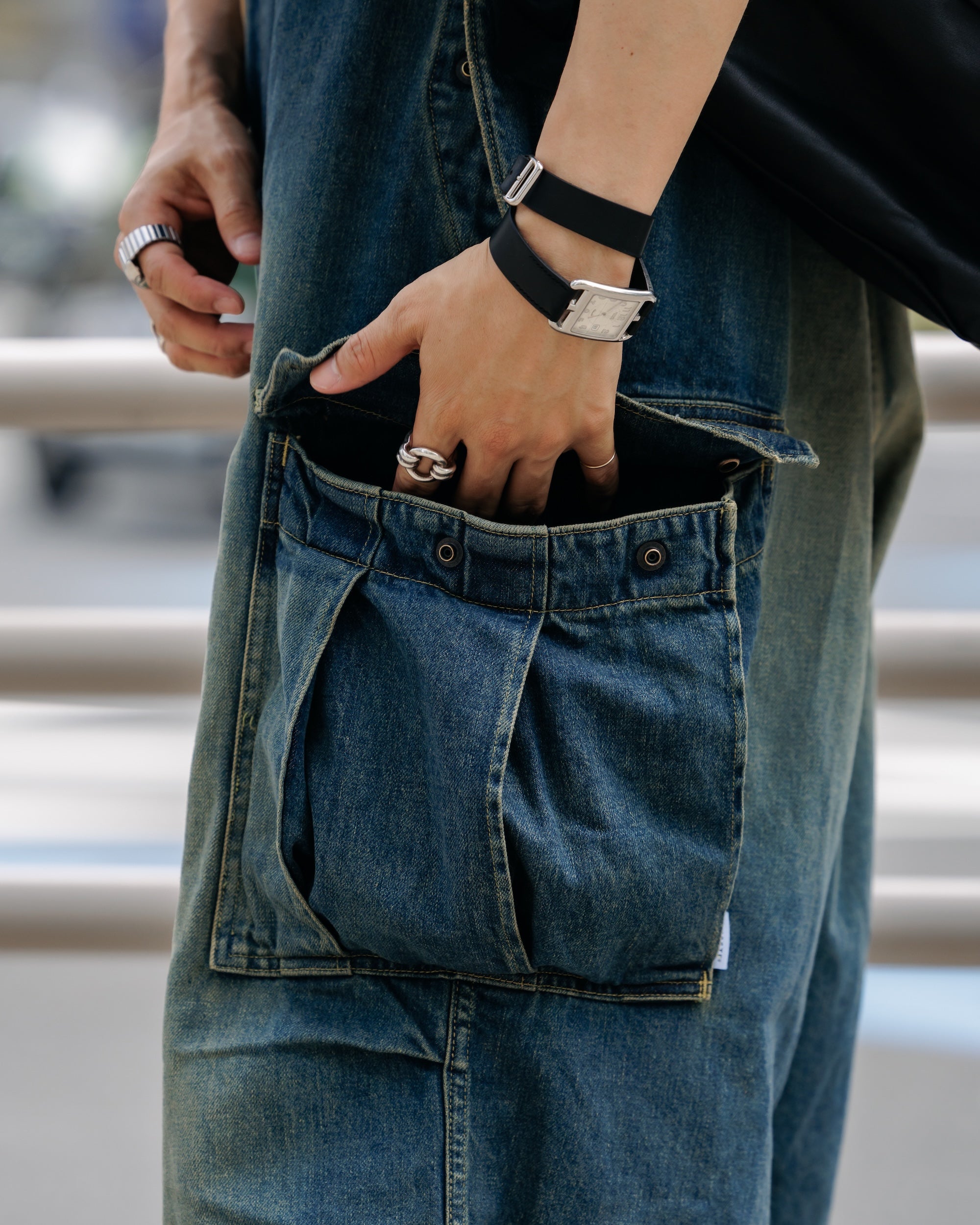 【9.13 SAT 20:00- IN STOCK】VINTAGE DYED SELVEDGE DENIM M-51 ARCTIC TROUSERS (VINTAGE INDIGO)