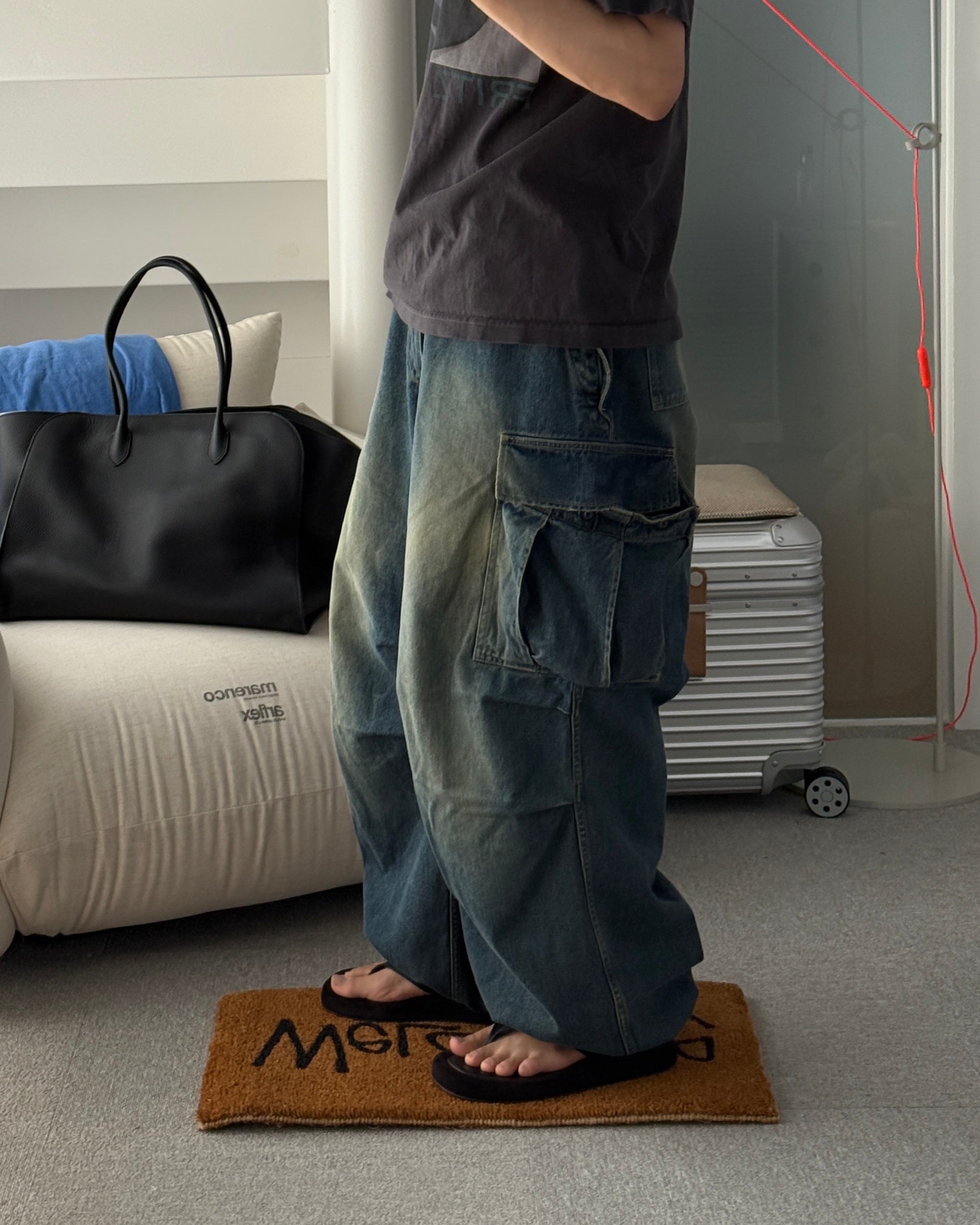【9.13 SAT 20:00- IN STOCK】VINTAGE DYED SELVEDGE DENIM M-51 ARCTIC TROUSERS (VINTAGE INDIGO)