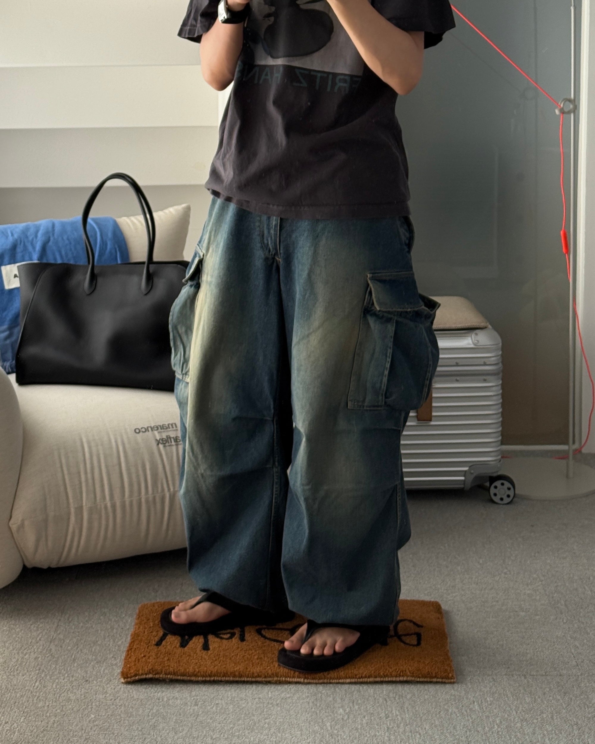 【9.13 SAT 20:00- IN STOCK】VINTAGE DYED SELVEDGE DENIM M-51 ARCTIC TROUSERS (VINTAGE INDIGO)