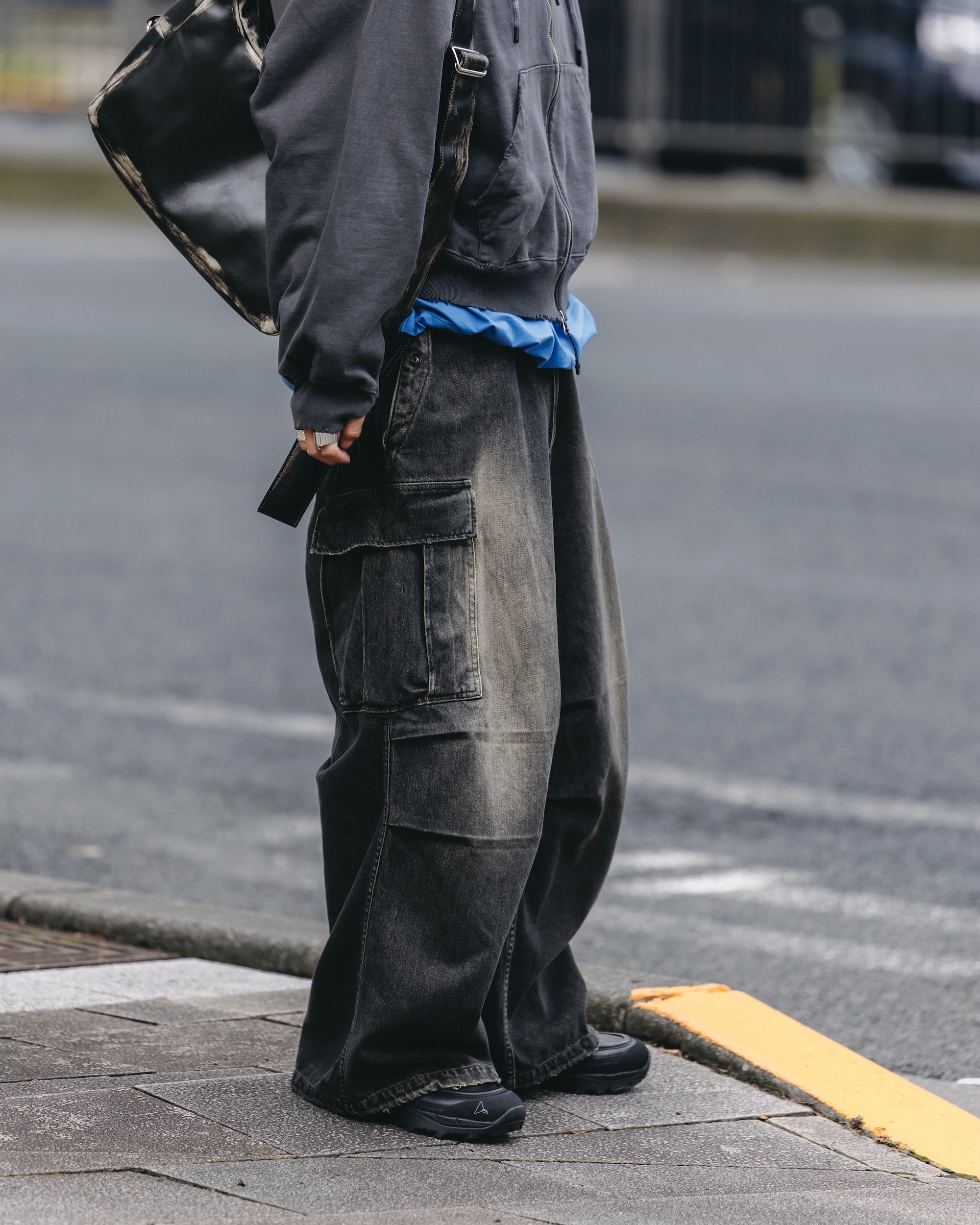 【9.13 SAT 20:00- IN STOCK】VINTAGE DYED SELVEDGE DENIM M-51 ARCTIC TROUSERS (VINTAGE BLACK)