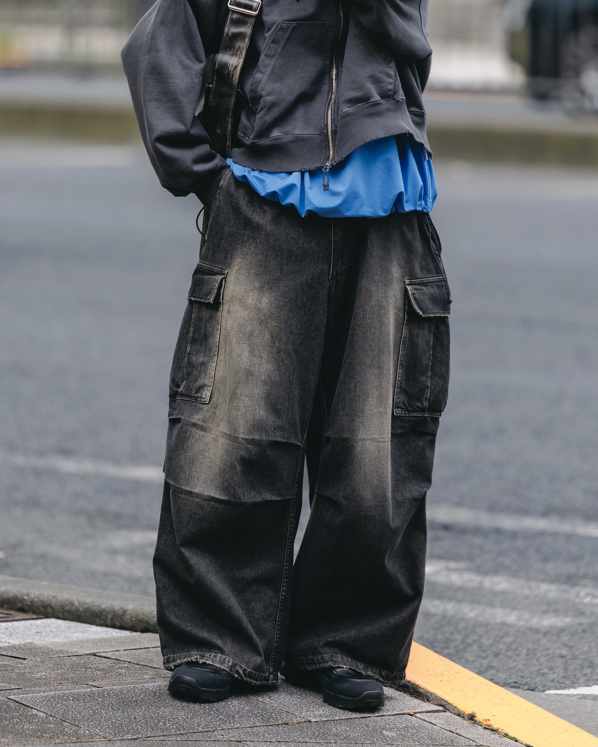【9.13 SAT 20:00- IN STOCK】VINTAGE DYED SELVEDGE DENIM M-51 ARCTIC TROUSERS (VINTAGE BLACK)
