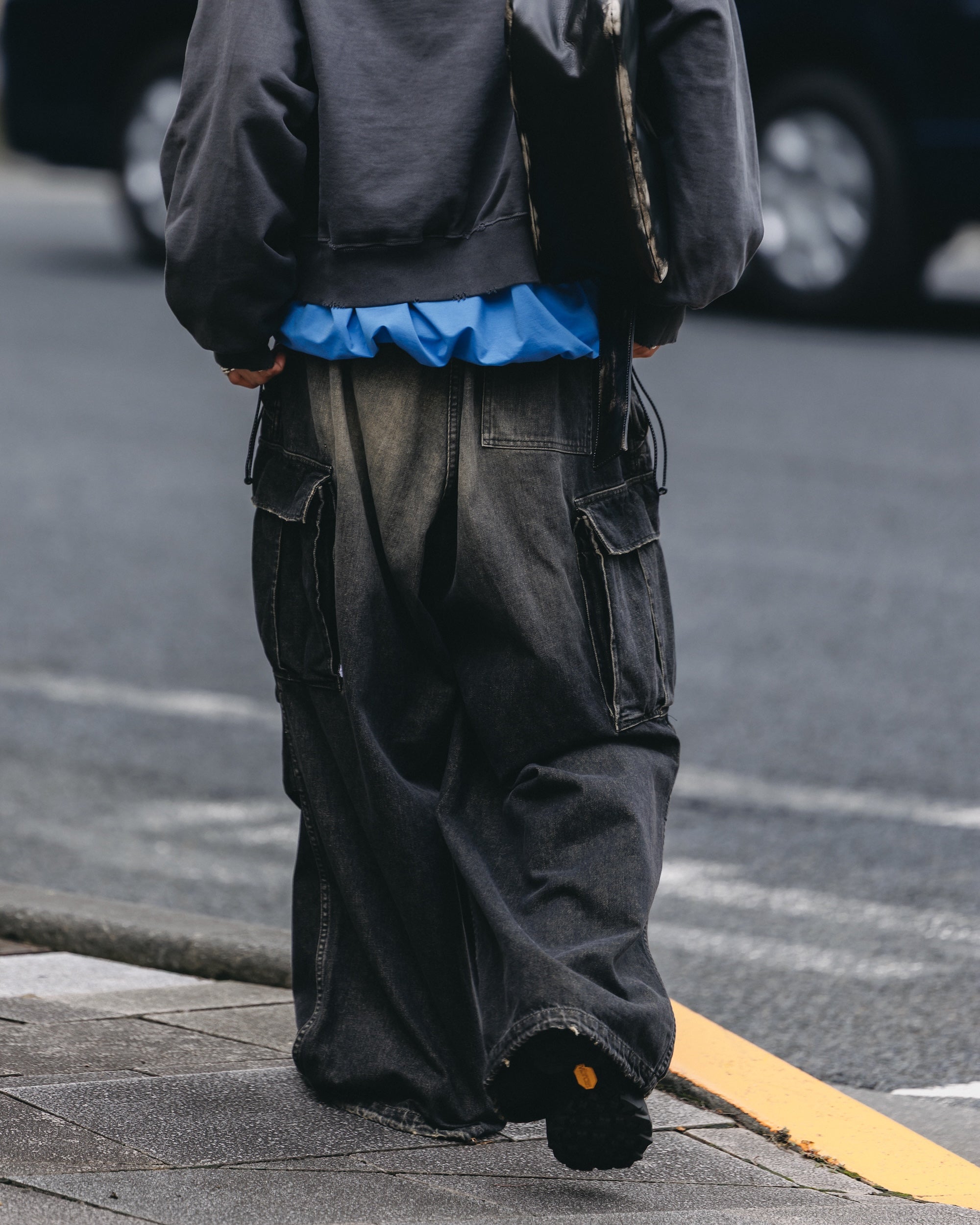 【9.13 SAT 20:00- IN STOCK】VINTAGE DYED SELVEDGE DENIM M-51 ARCTIC TROUSERS (VINTAGE BLACK)