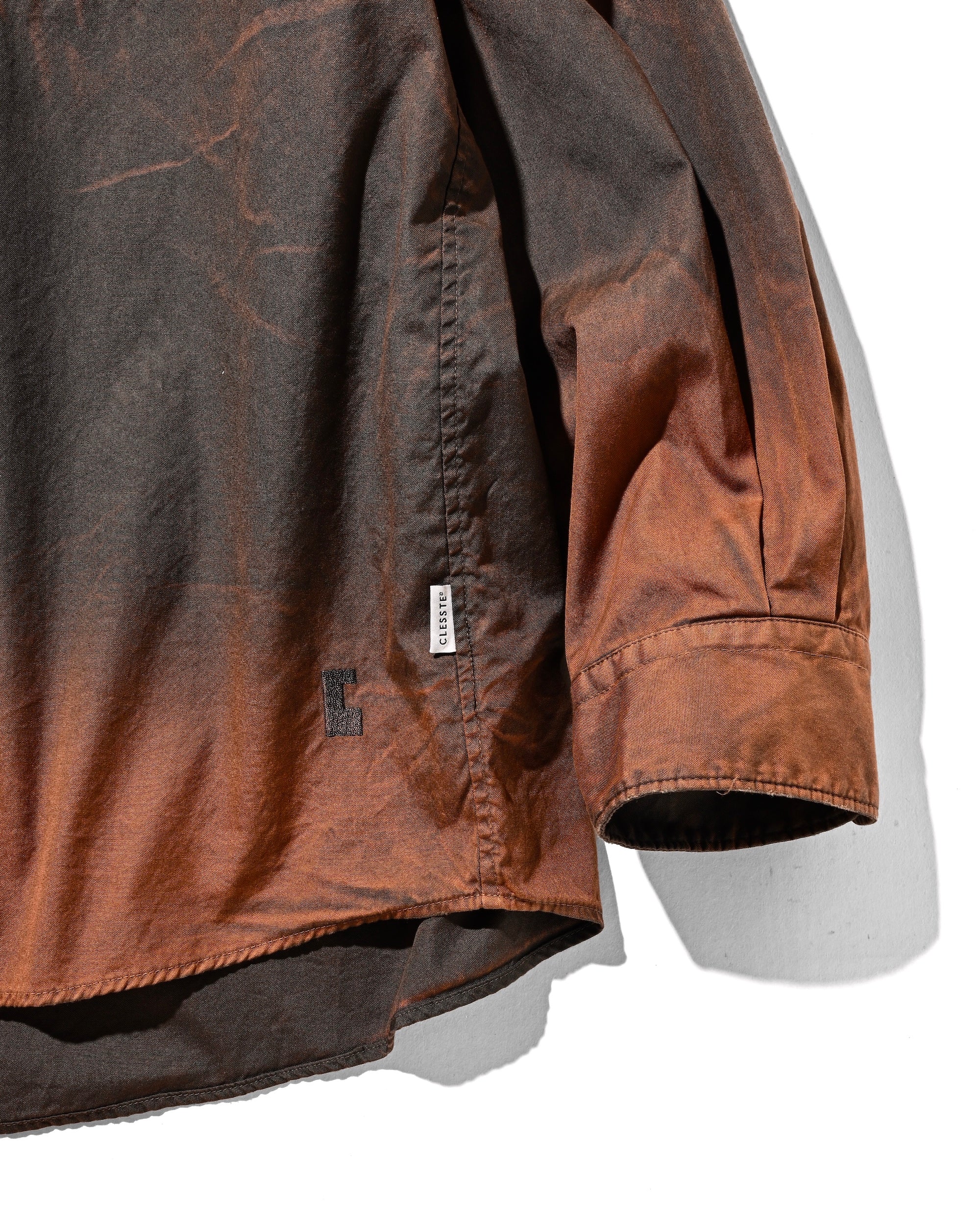 【10.1 WED 20:00- IN STOCK】GRADATION DYED CLASSIC CITY L/S SHIRT (BROWN)