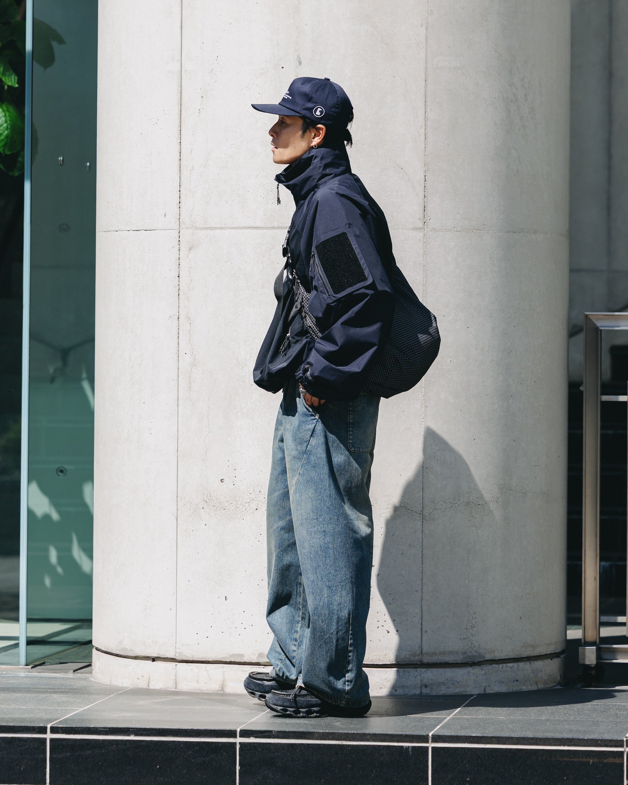 【10.22 WED 20:00- IN STOCK】VINTAGE DYED SELVEDGE DENIM MASSIVE TWISTED PANTS (VINTAGE INDIGO)