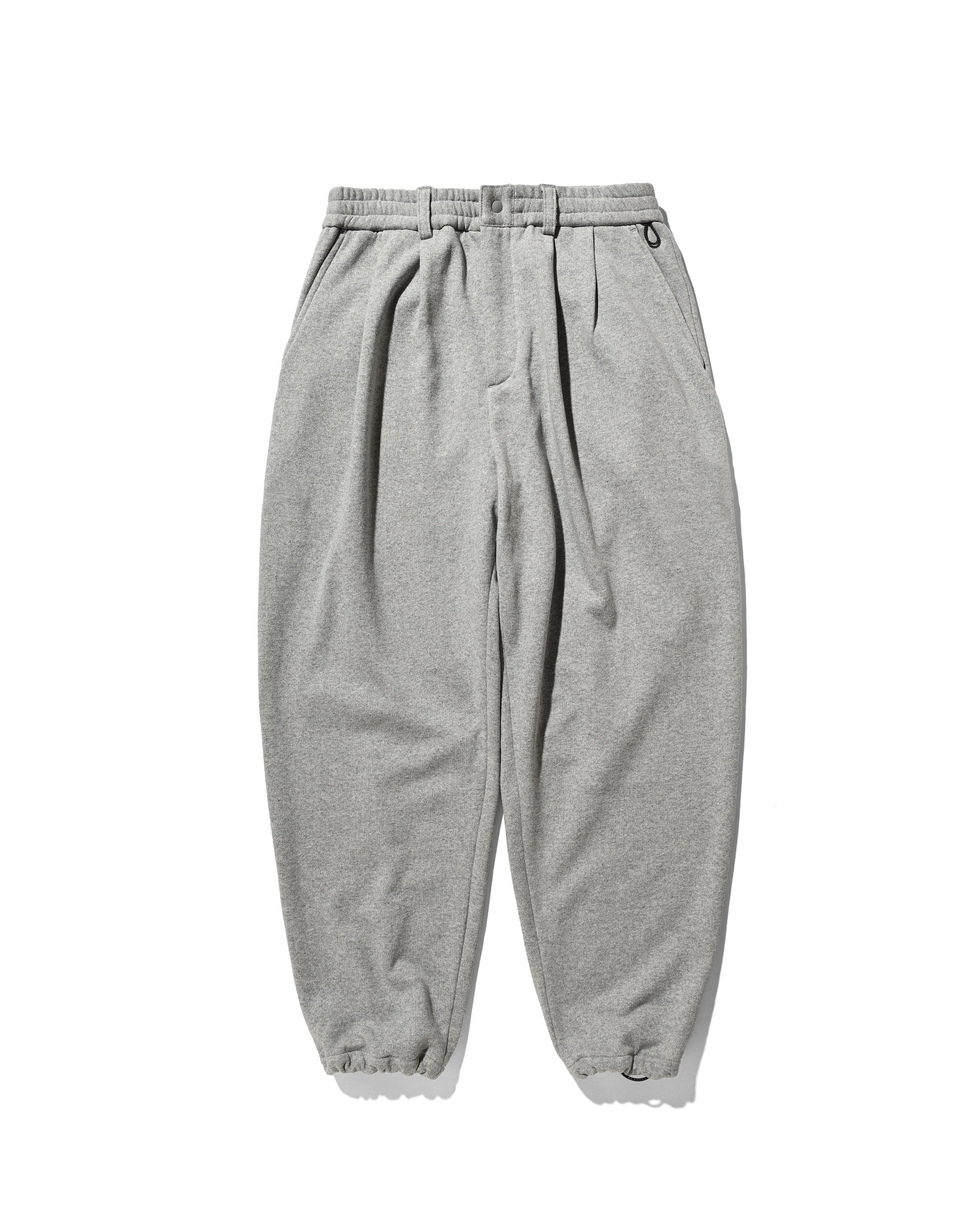 【10.22 WED 20:00- IN STOCK】CITY SWEAT WIDE TAPERED PANTS (GRAY)