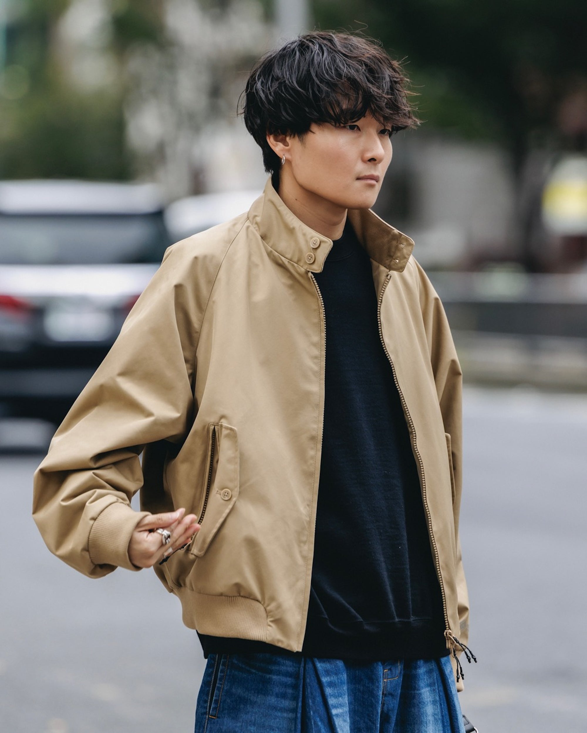 +phenix WINDSTOPPER® by GORE-TEX LABS TWILL CITY HARRINGTON JACKET (CARAMEL BEIGE)