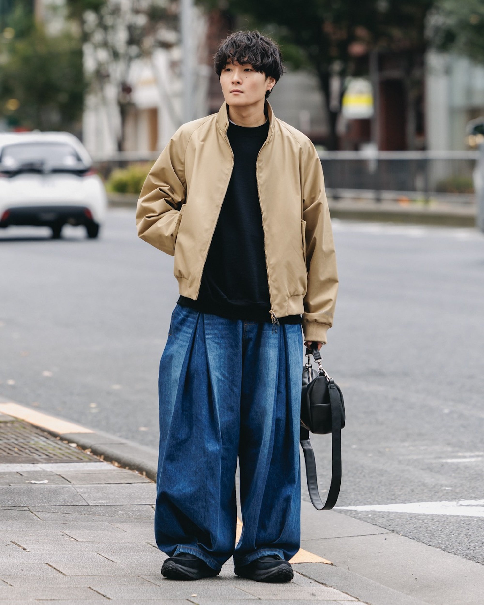 +phenix WINDSTOPPER® by GORE-TEX LABS TWILL CITY HARRINGTON JACKET (CARAMEL BEIGE)