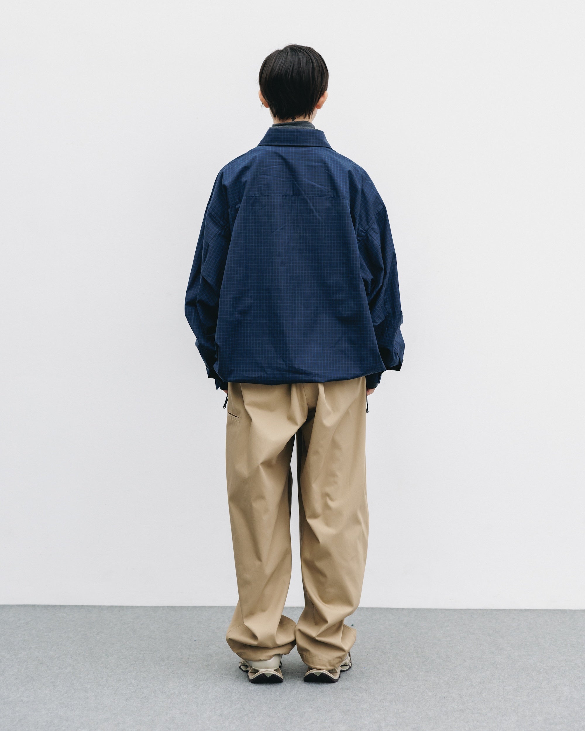 MINI PLAID L/S PULLOVER SHIRT (NAVY)