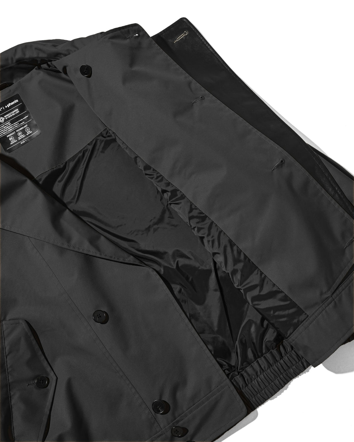 【10.24 SAT 20:00- IN STOCK】 +phenix WINDSTOPPER® by GORE-TEX LABS TWILL CITY DOUBLE FLAP JACKET (SHADOW GRAY)