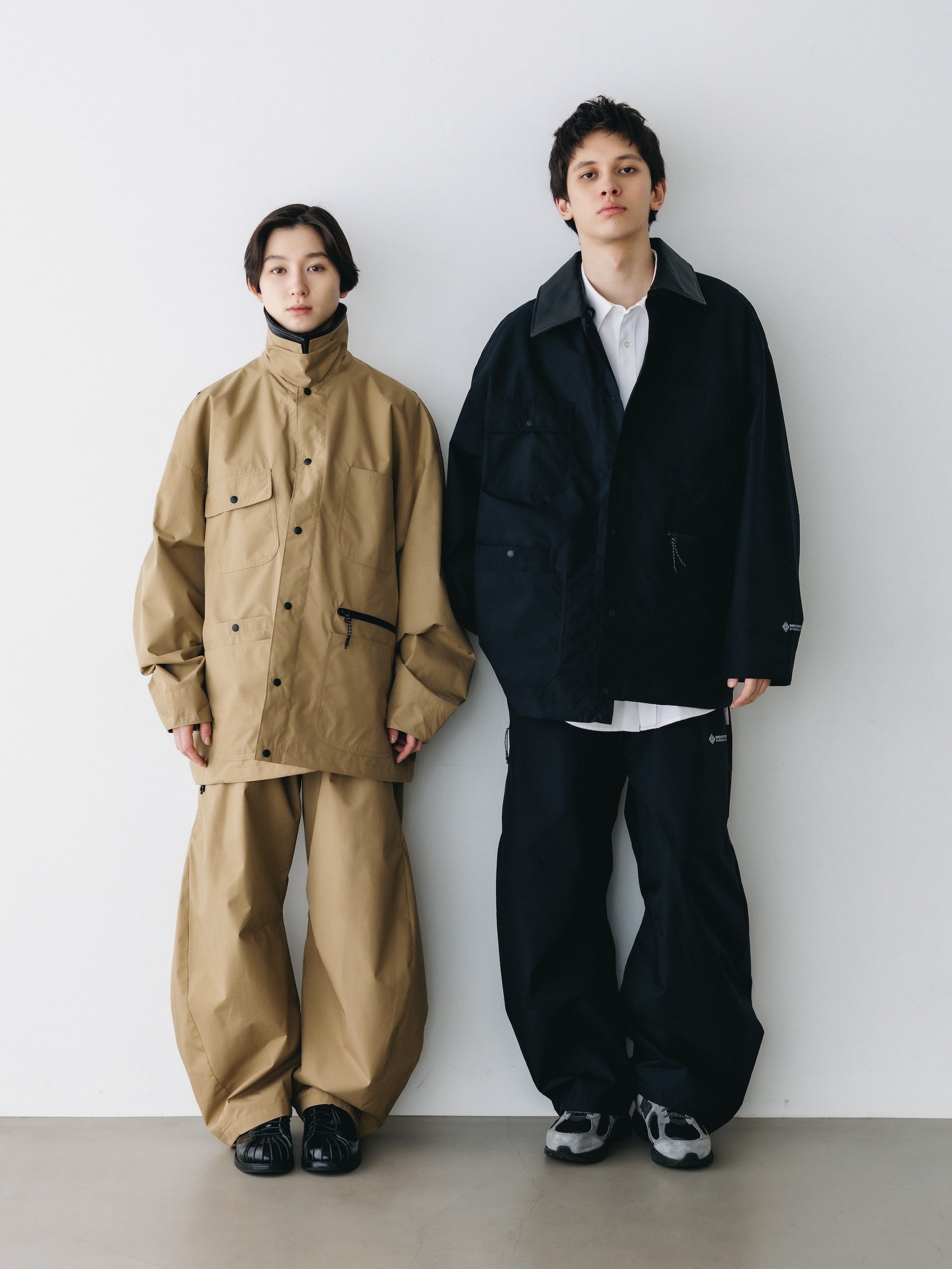+phenix WINDSTOPPER® by GORE-TEX LABS CITY BARREL LEG PANTS (BLACK)