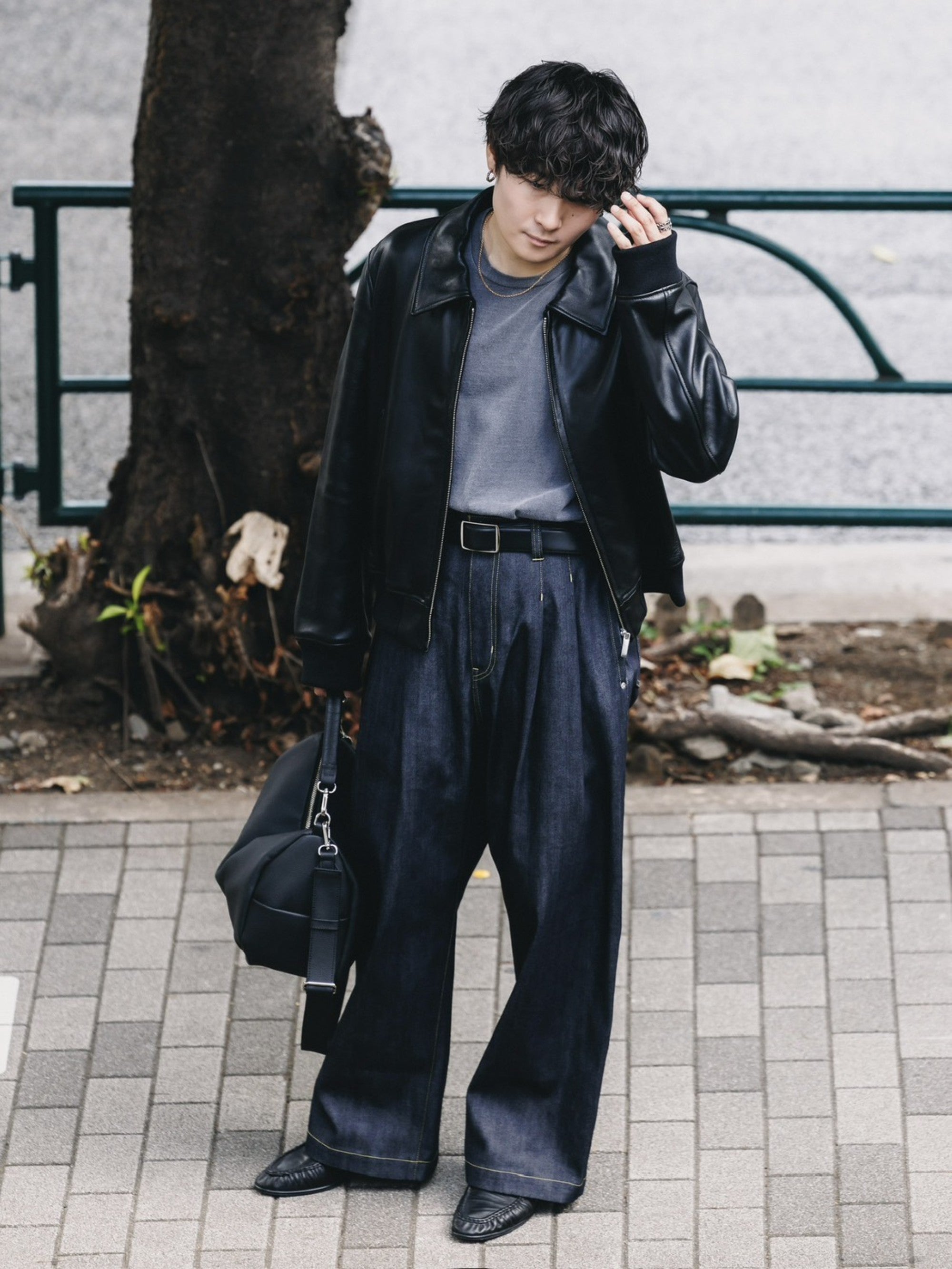 【8.19 WED 20:00- IN STOCK】RAW DENIM CITY WIDE STRAIGHT PANTS (RIGID INDIGO)