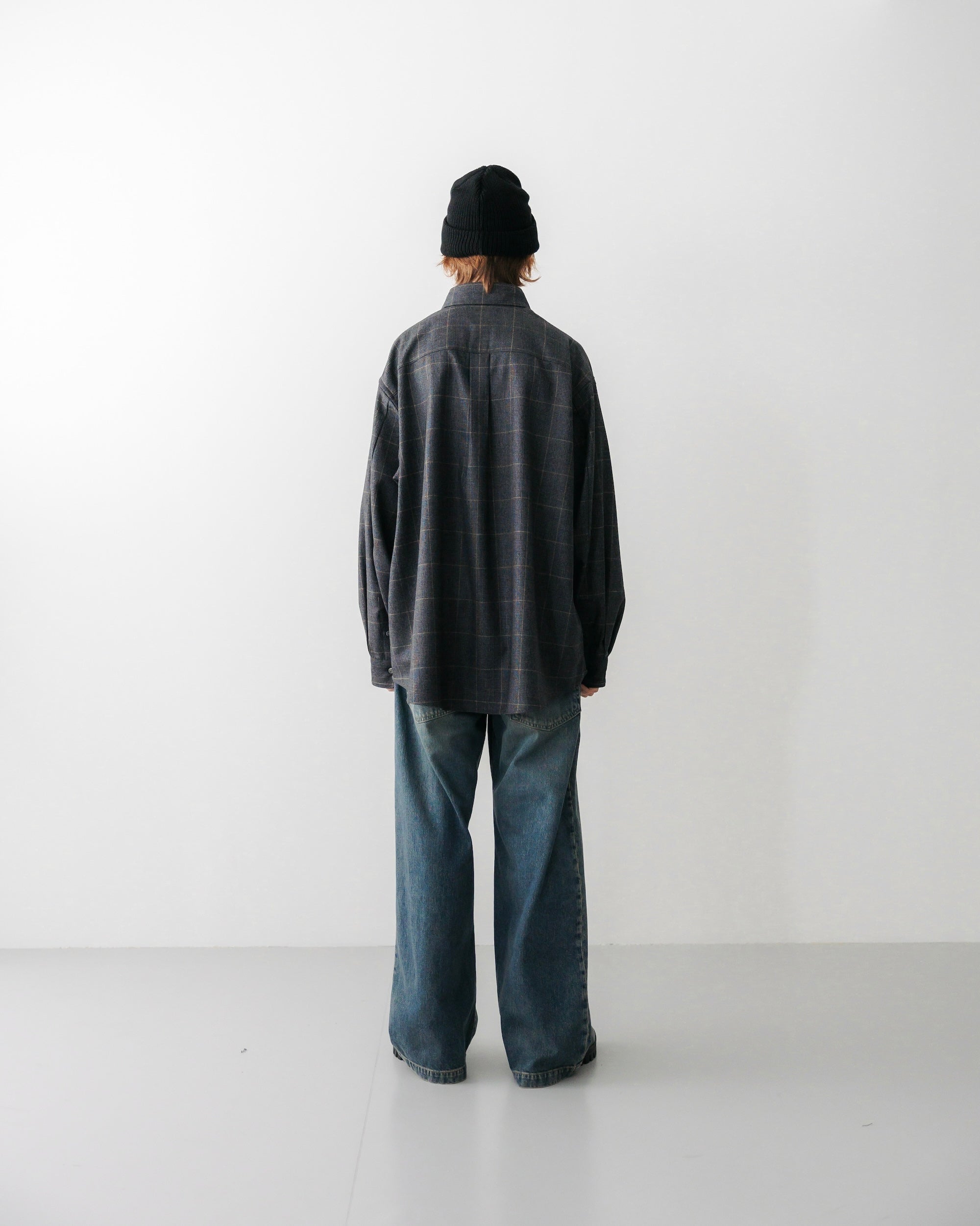 【10.17 THU 20:00- IN STOCK】LIGHT WOOL PLAID SHIRT