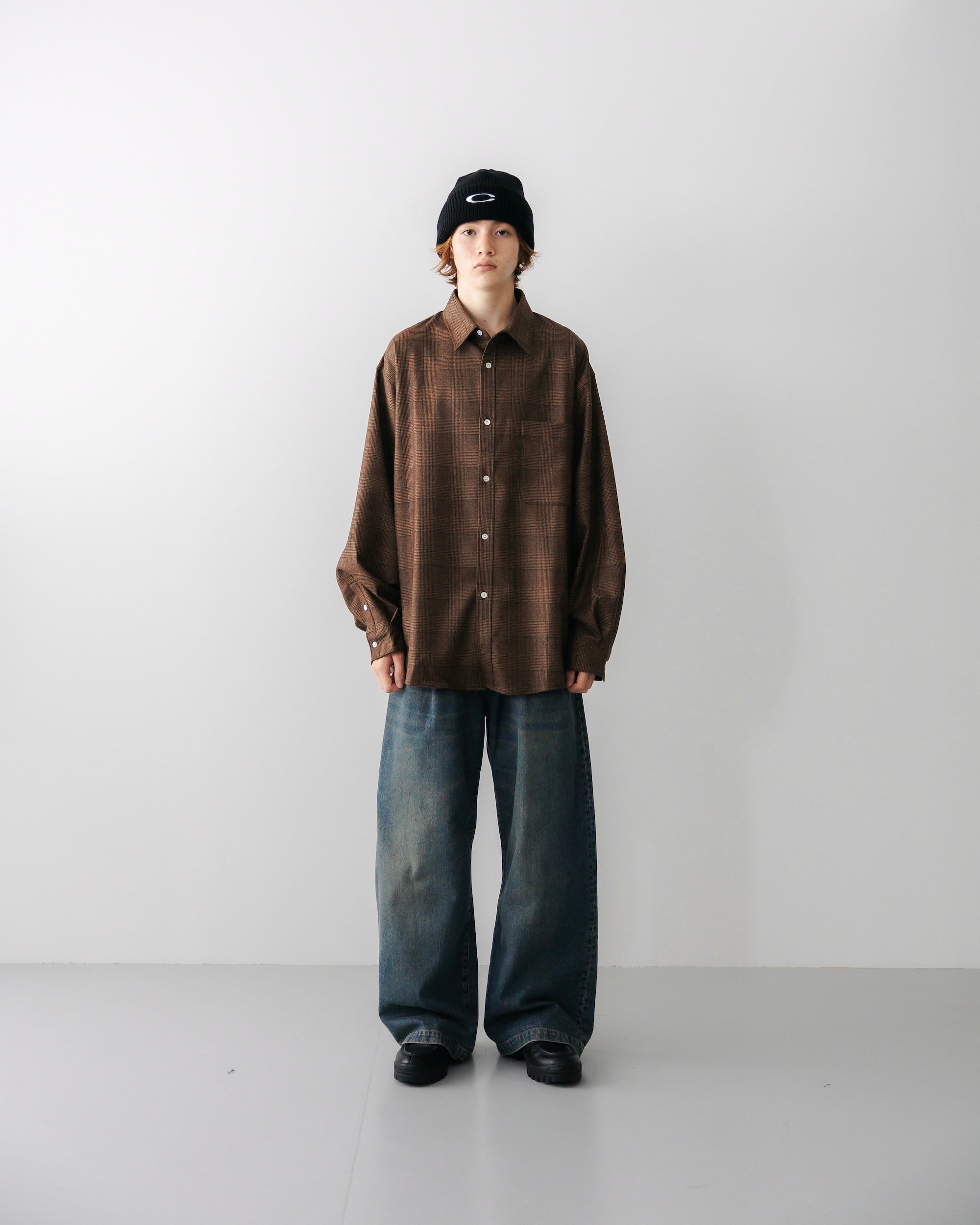 【10.23 WED 20:00- IN STOCK】VINTAGE WASH SELVEDGE DENIM WIDE PANTS