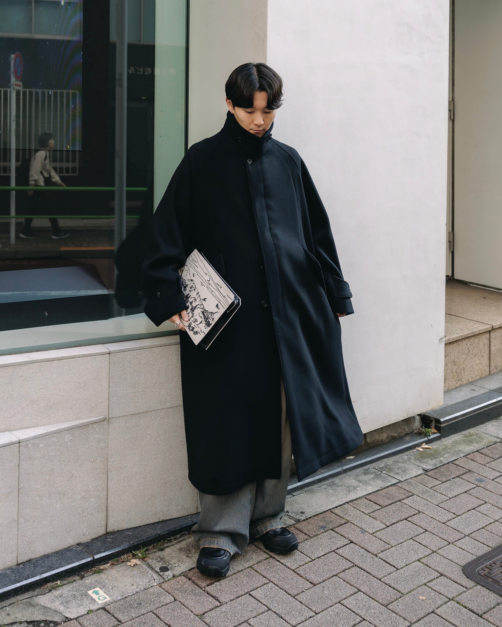 【12.11 WED 20:00- IN STOCK】WOOL MELTON BALMACAAN COAT