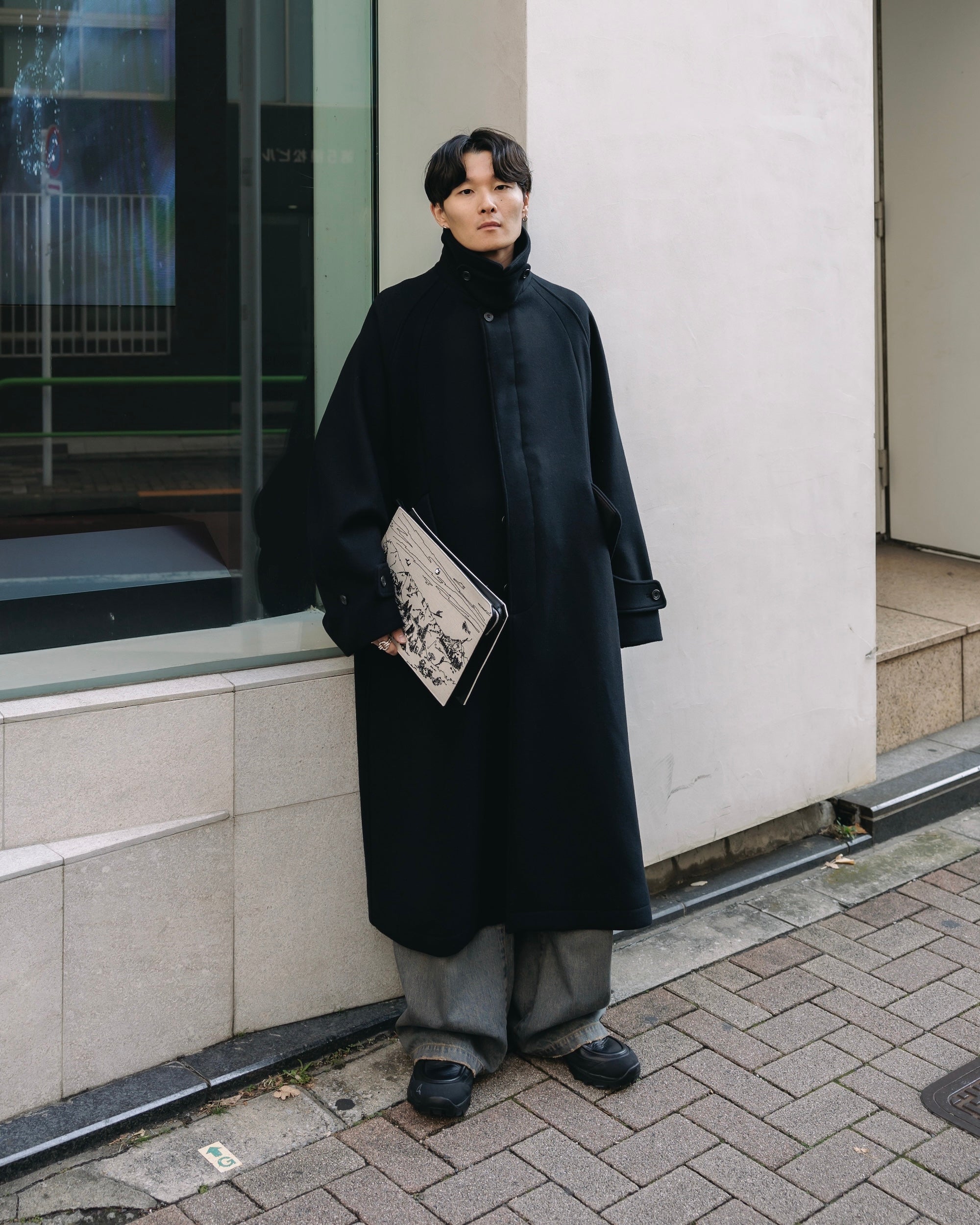 【12.11 WED 20:00- IN STOCK】WOOL MELTON BALMACAAN COAT