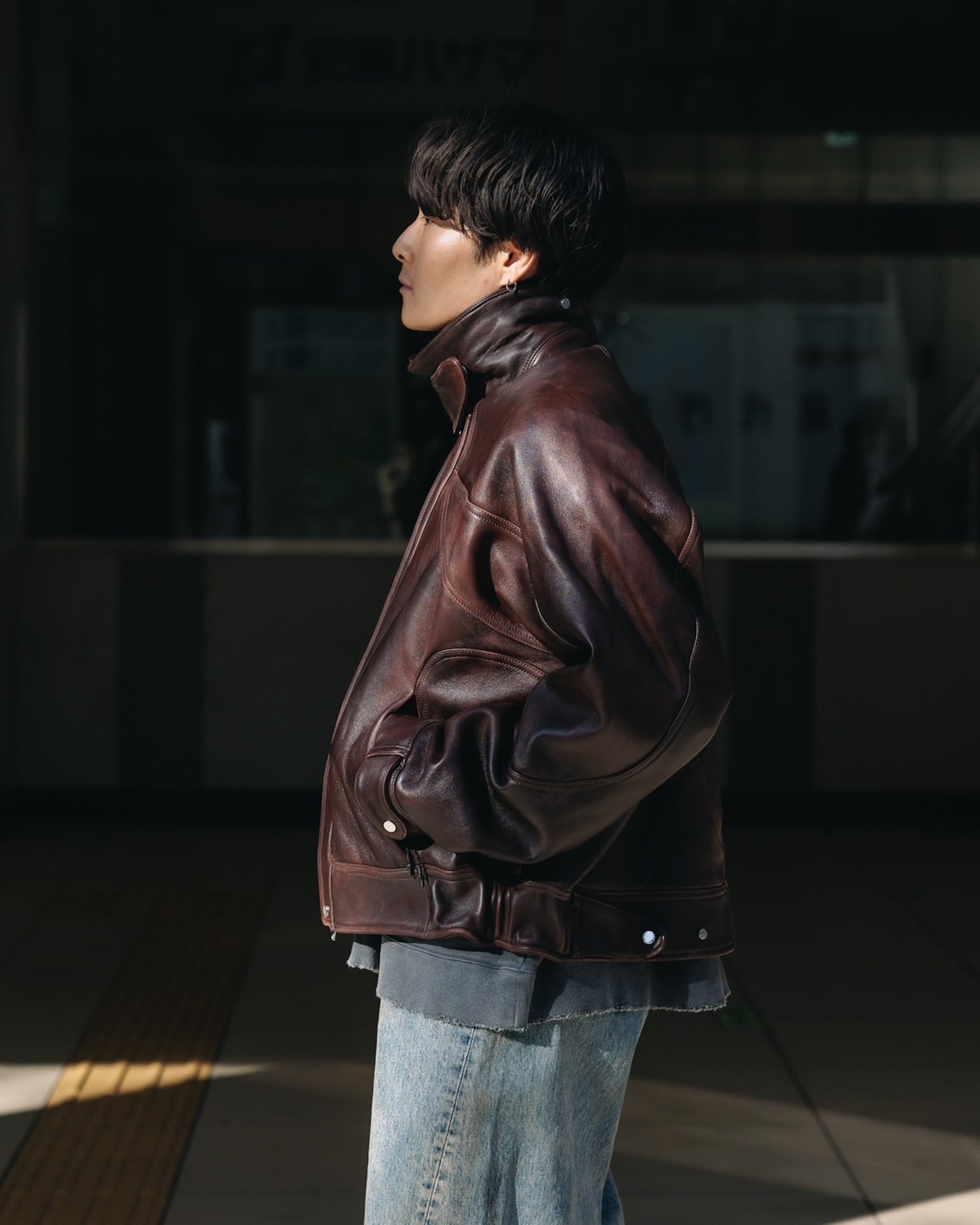 【1.4 SAT 20:00- IN STOCK】 VINTAGE LEATHER FUTURE JACKET