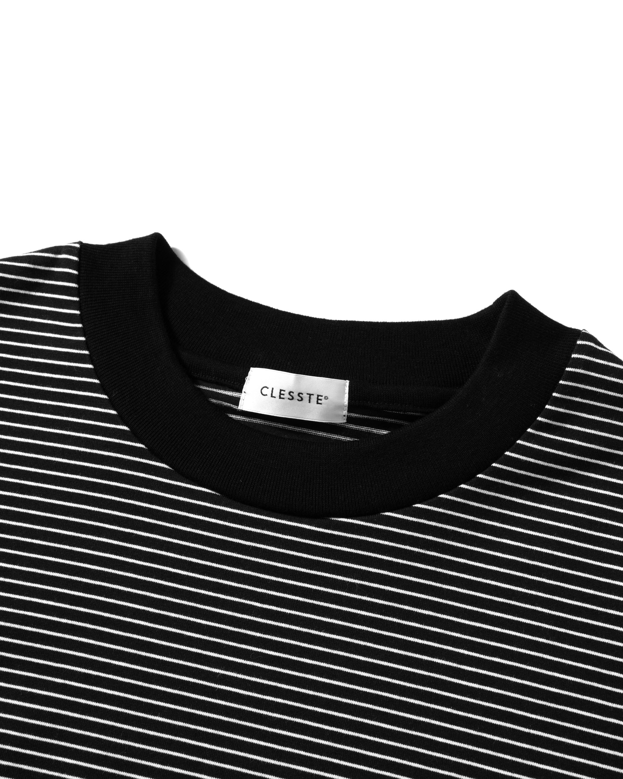 STRIPED MASSIVE T-SHIRT WITH DRAWSTRINGS