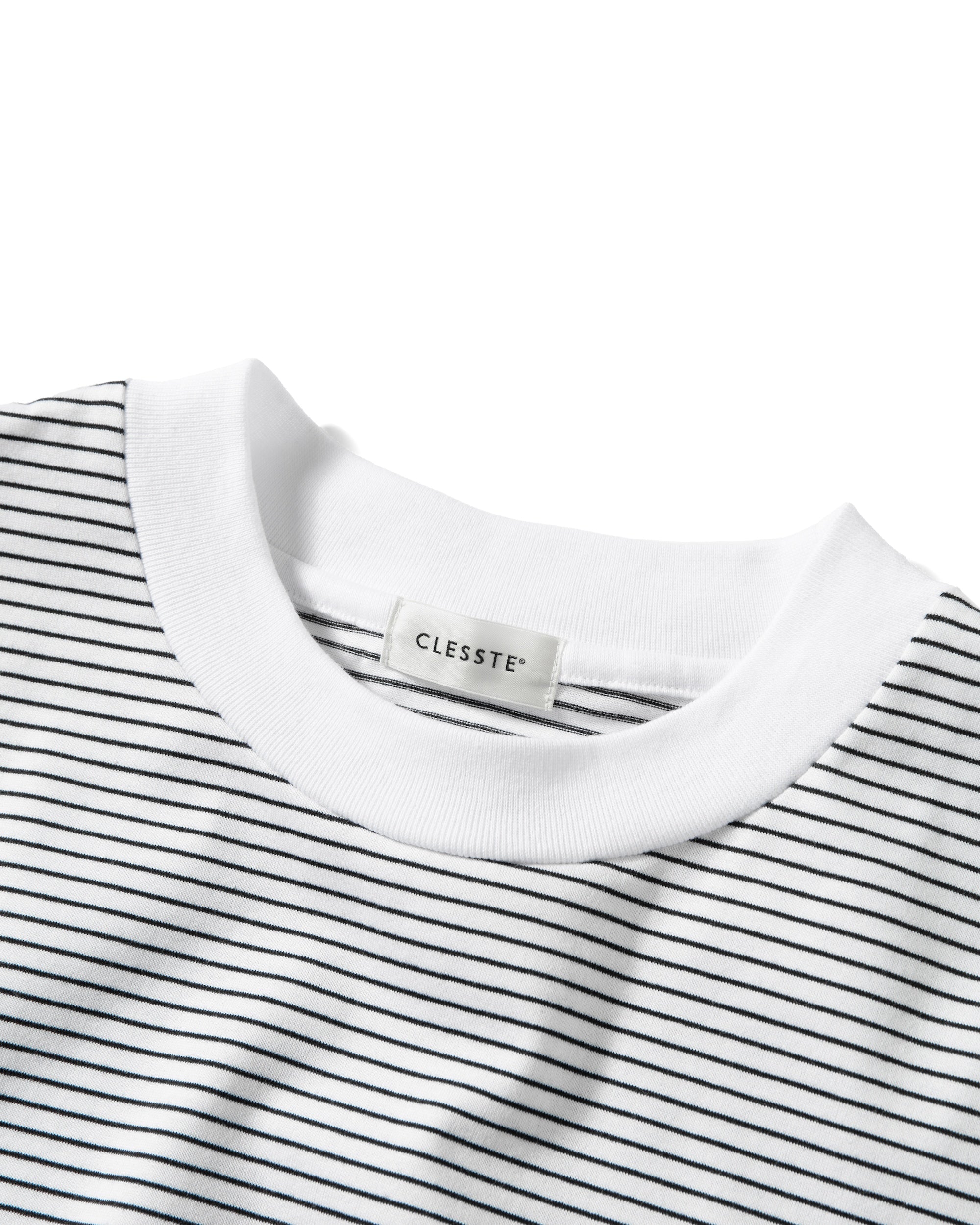 STRIPED MASSIVE T-SHIRT WITH DRAWSTRINGS