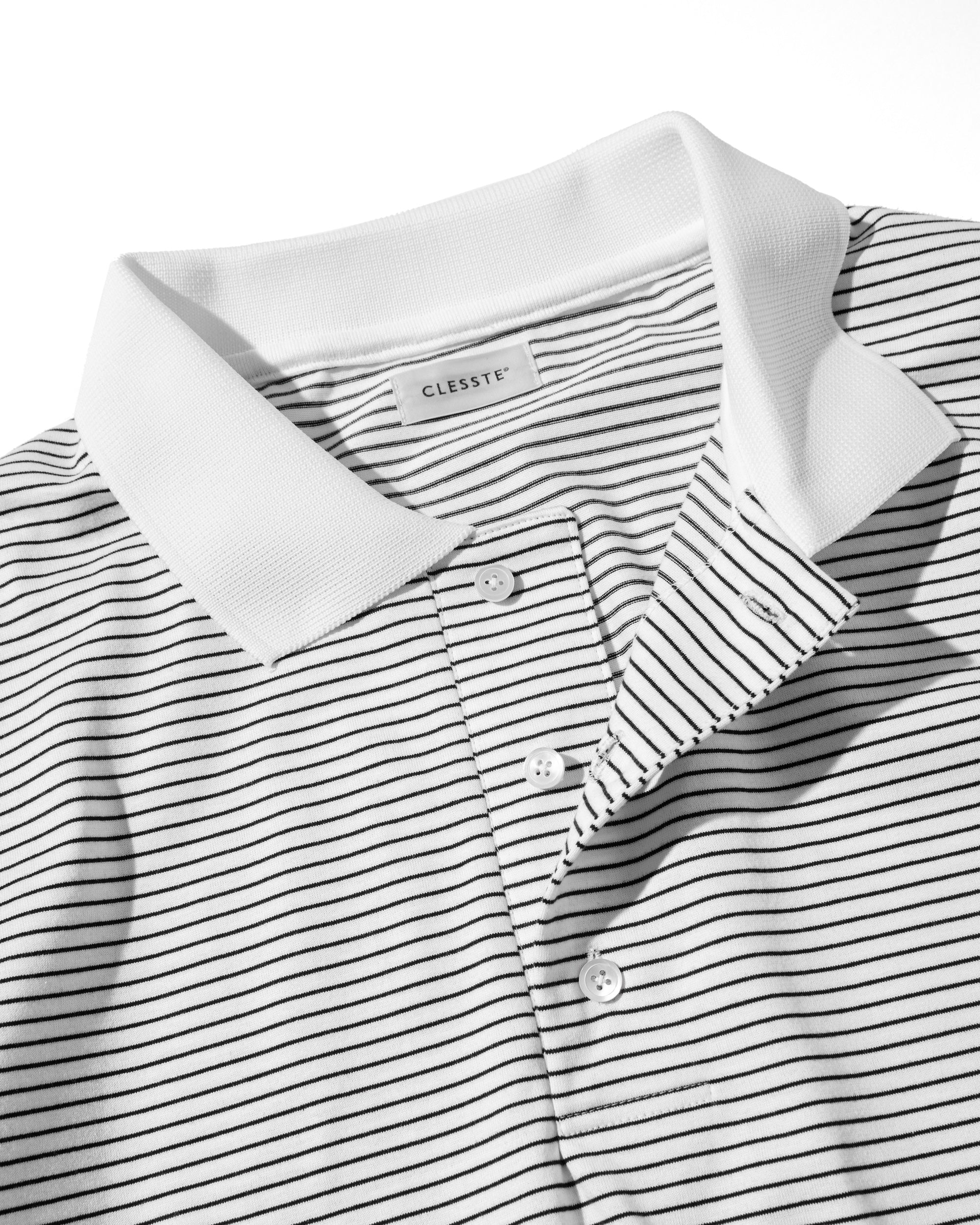 【9.8 SUN 20:00- IN STOCK】STRIPED MASSIVE L/S POLO SHIRT WITH DRAWSTRINGS FOR YES GOOD MARKET