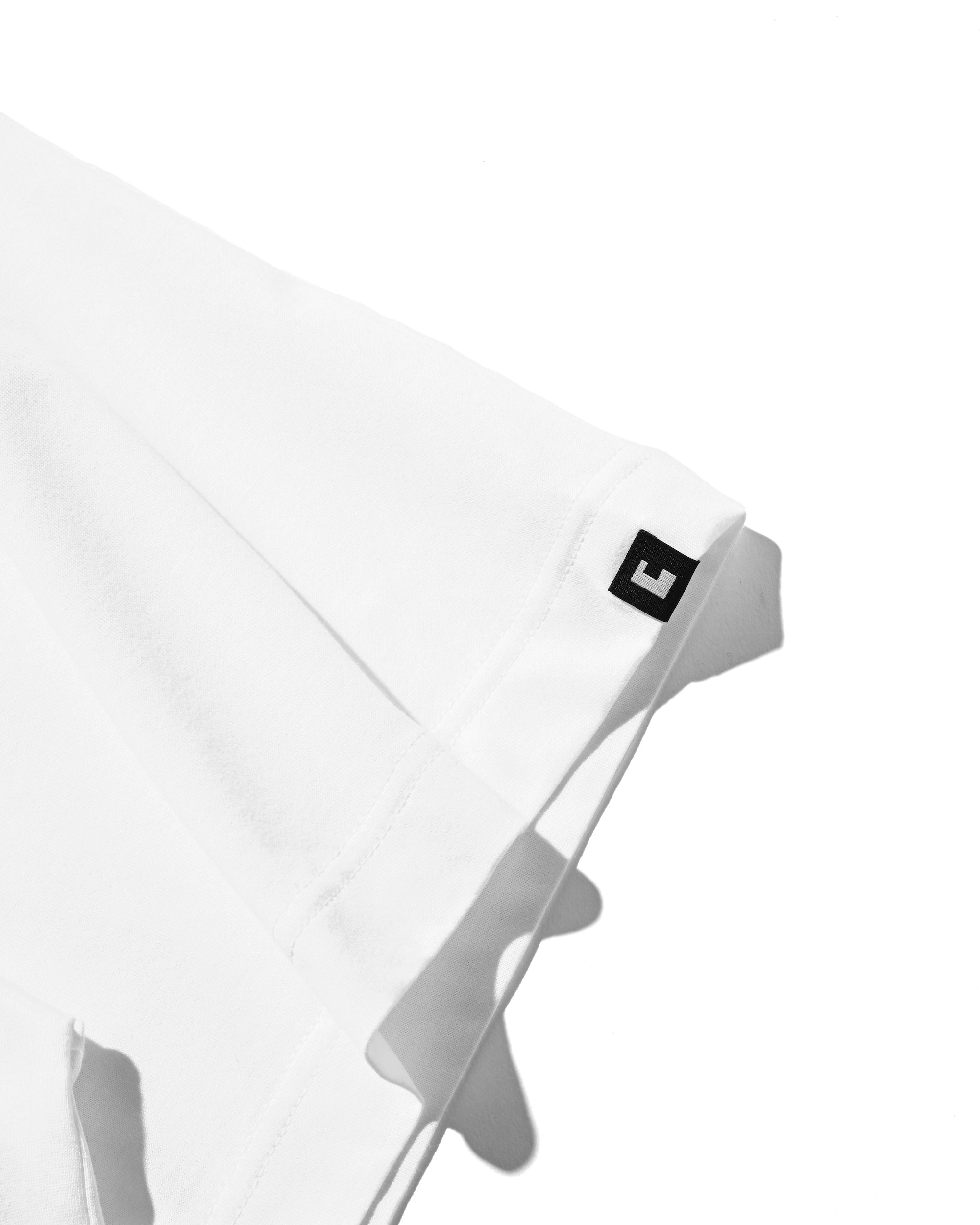 【8.23 SAT 20:00- IN STOCK】BUBBLE LOGO PRINT MASSIVE T-SHIRT WITH DRAWSTRINGS (WHITE)