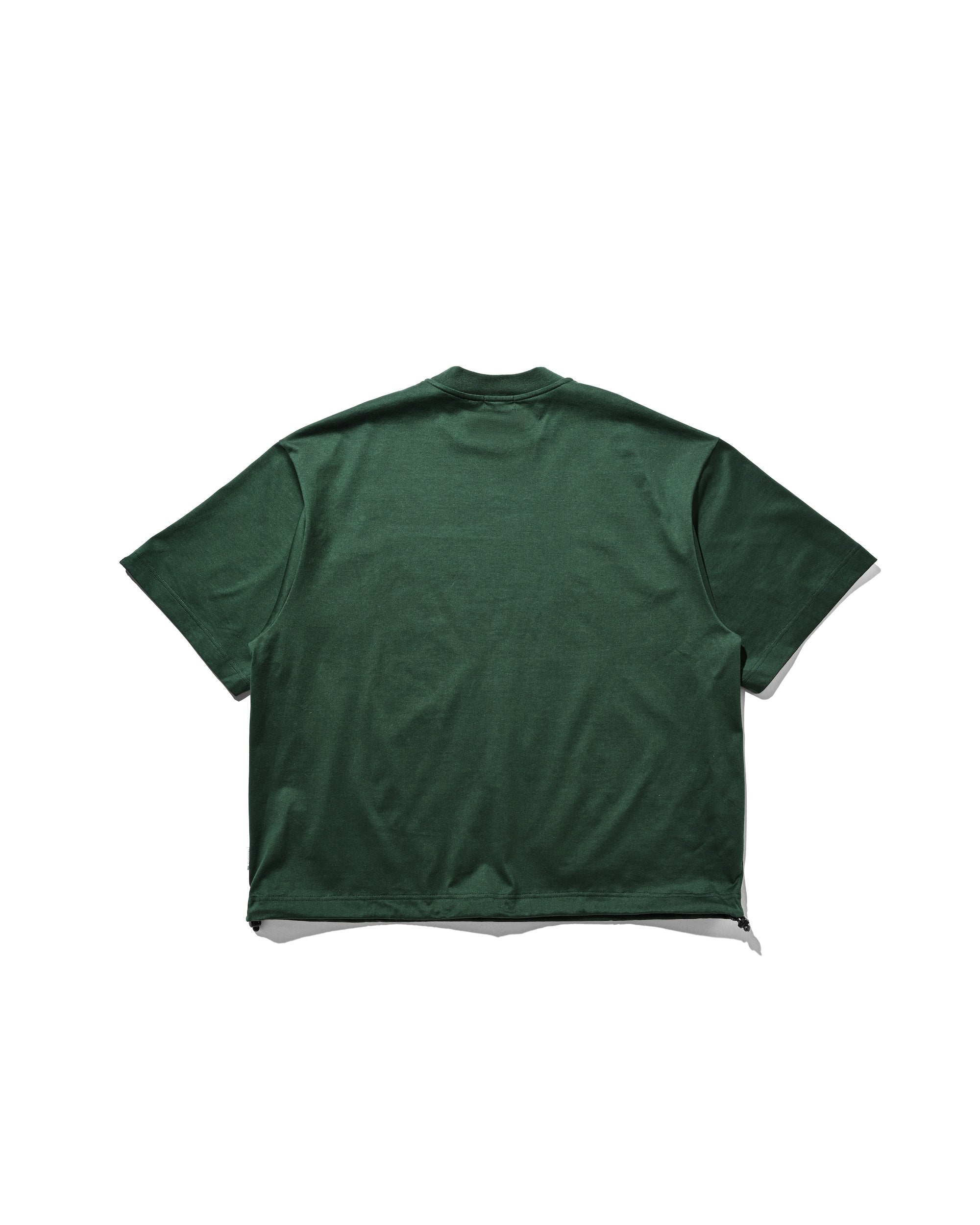 【8.23 SAT 20:00- IN STOCK】ENBROIDERY MASSIVE T-SHIRT WITH DRAWSTRINGS (GREEN)