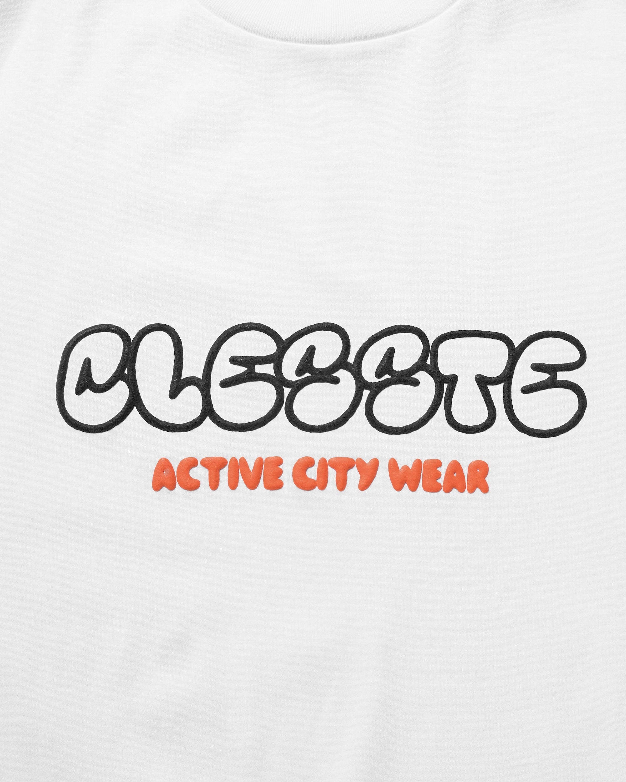 【8.23 SAT 20:00- IN STOCK】BUBBLE LOGO PRINT MASSIVE T-SHIRT WITH DRAWSTRINGS (WHITE)