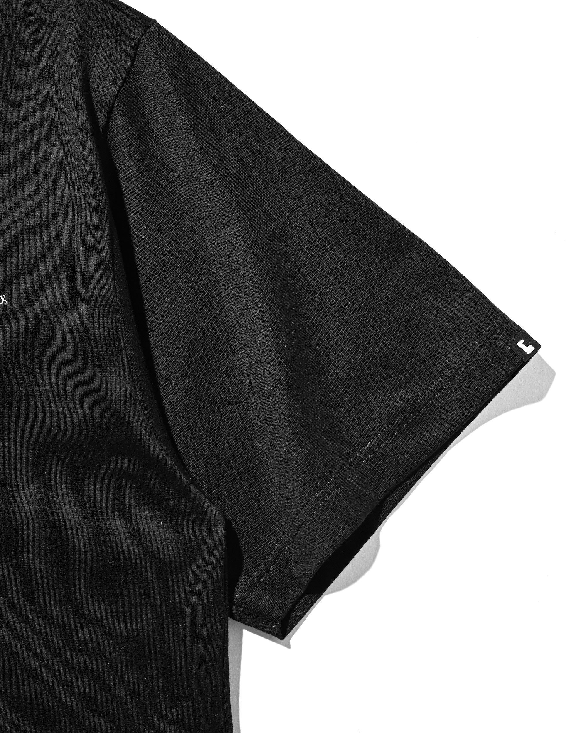 【8.23 SAT 20:00- IN STOCK】ENBROIDERY MASSIVE T-SHIRT WITH DRAWSTRINGS (BLACK)