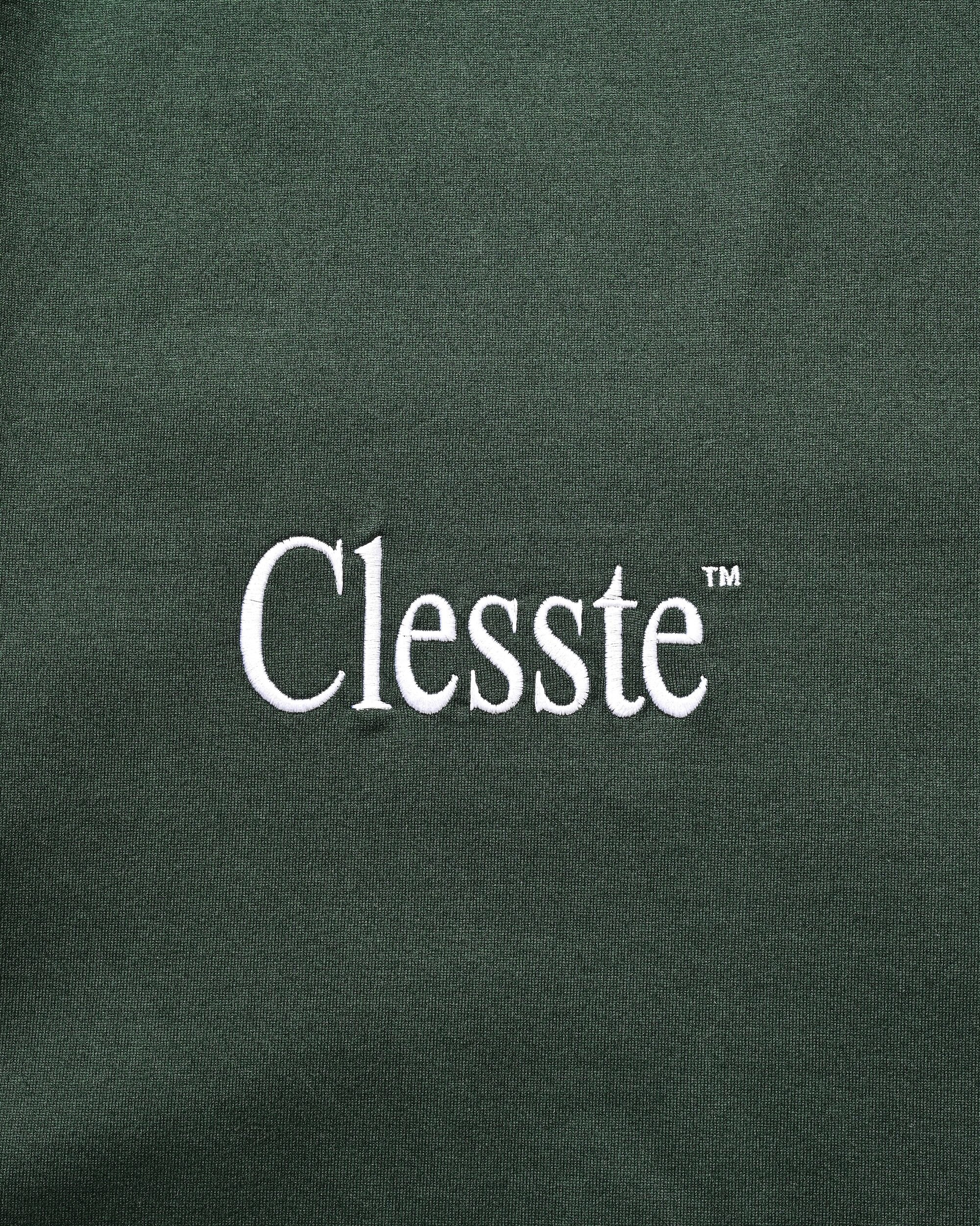 【8.23 SAT 20:00- IN STOCK】ENBROIDERY MASSIVE T-SHIRT WITH DRAWSTRINGS (GREEN)
