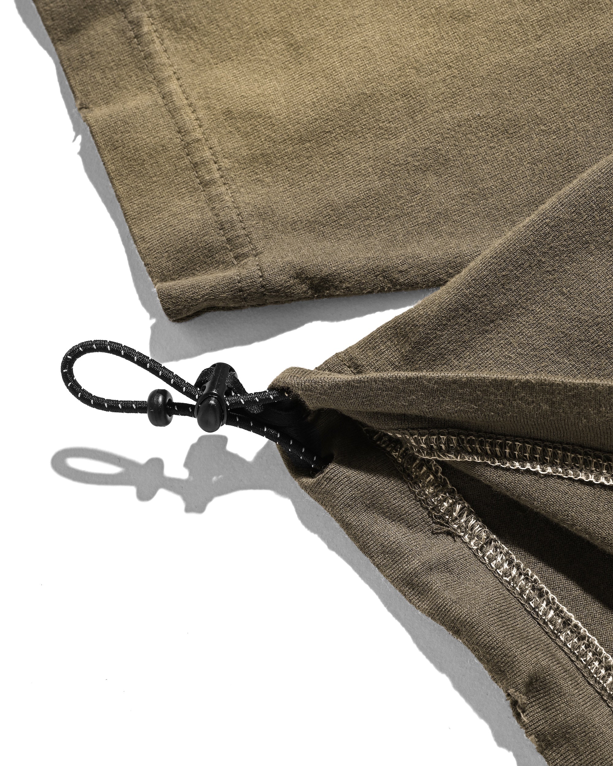 【10.1 WED 20:00- IN STOCK】GRADATION DYED L/S T-SHIRT WITH DRAWSTRINGS (BEIGE)