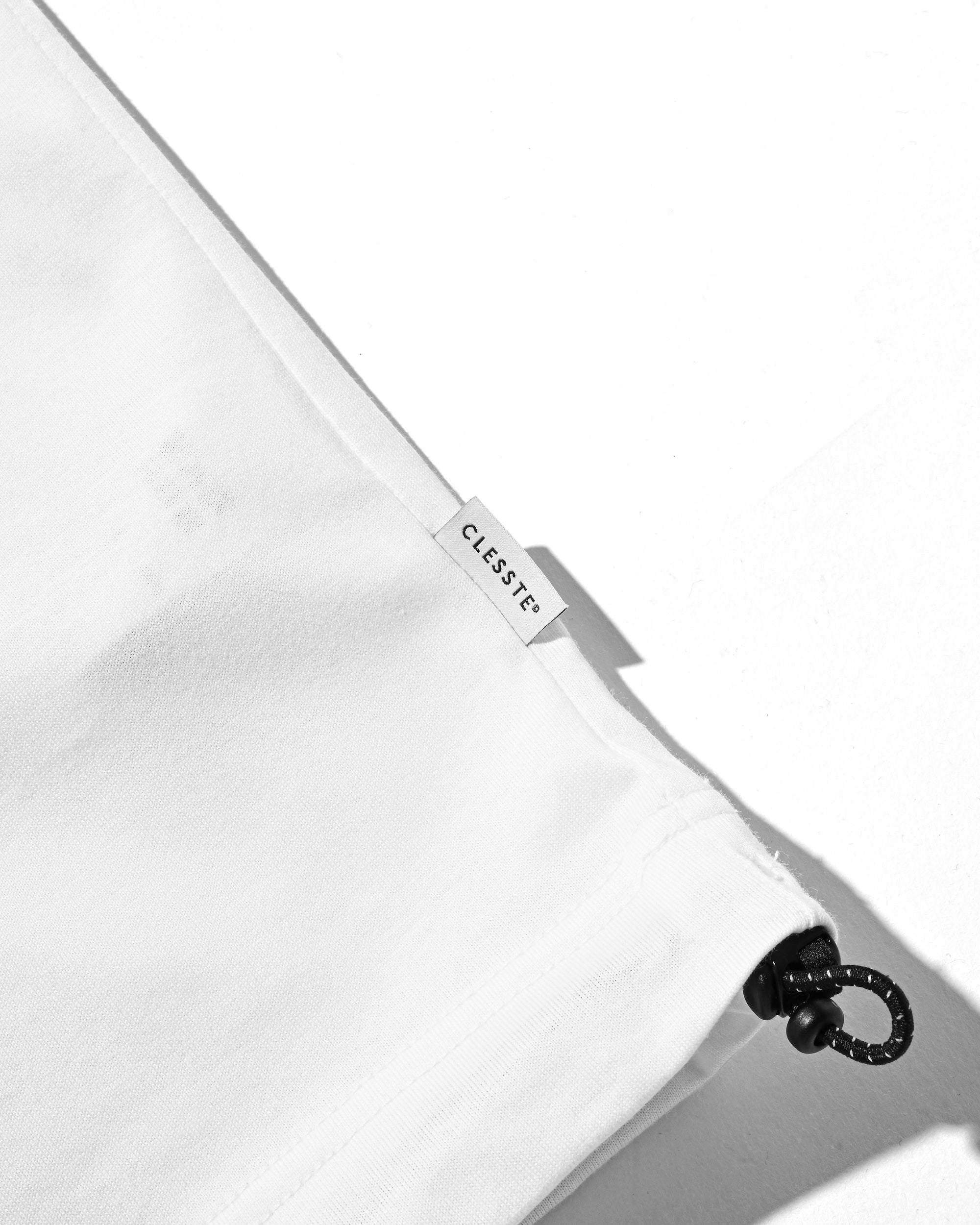 【8.23 SAT 20:00- IN STOCK】BUBBLE LOGO PRINT MASSIVE T-SHIRT WITH DRAWSTRINGS (WHITE)