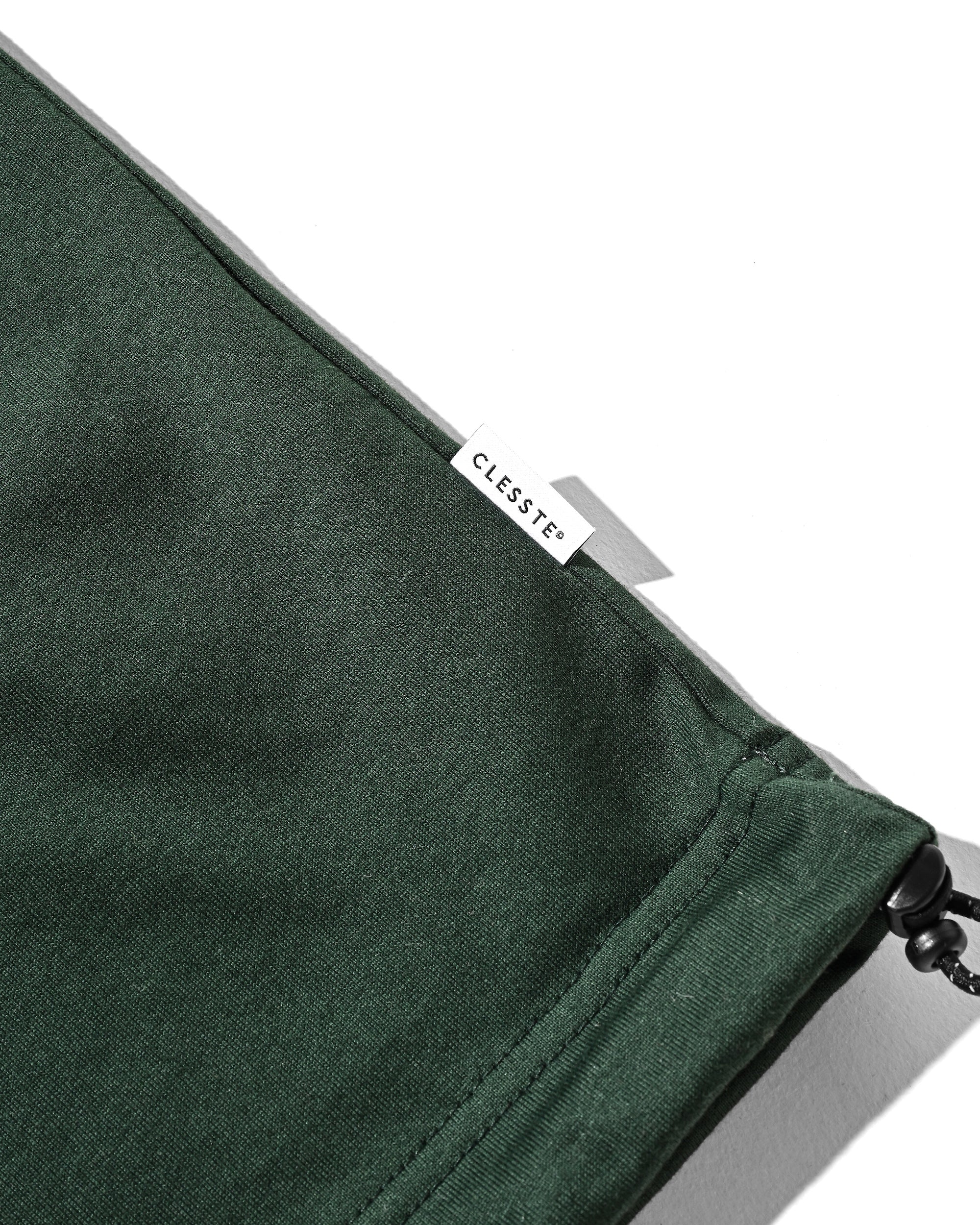 【8.23 SAT 20:00- IN STOCK】ENBROIDERY MASSIVE T-SHIRT WITH DRAWSTRINGS (GREEN)