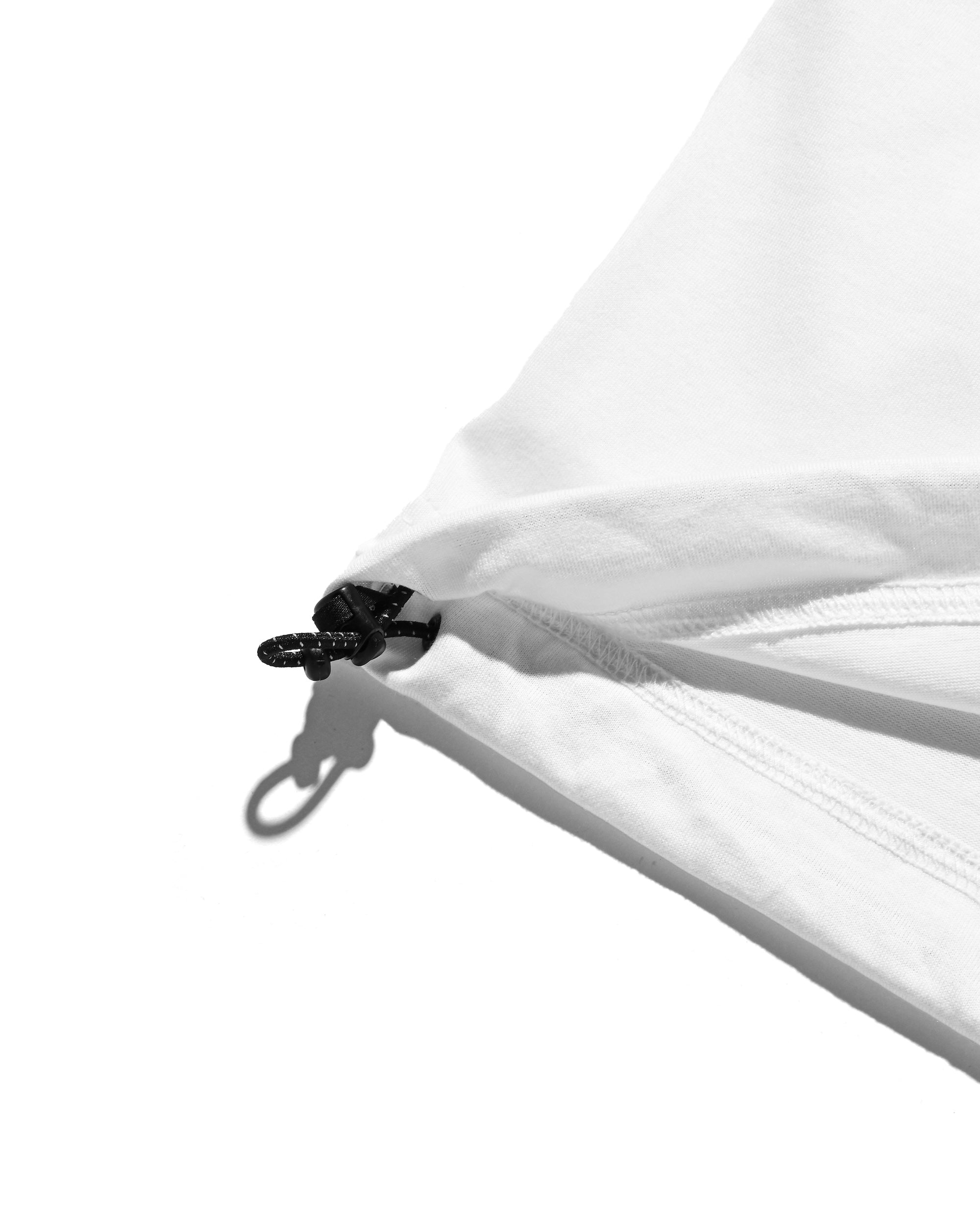 【8.23 SAT 20:00- IN STOCK】BUBBLE LOGO PRINT MASSIVE T-SHIRT WITH DRAWSTRINGS (WHITE)