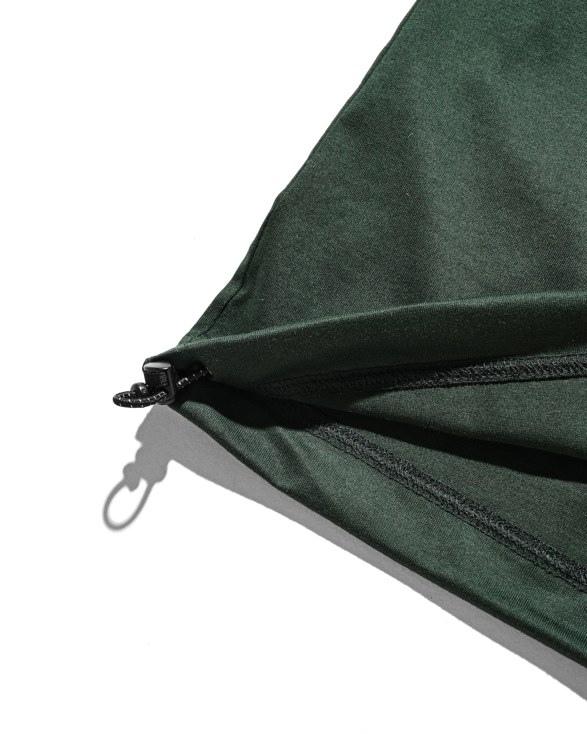 【8.23 SAT 20:00- IN STOCK】ENBROIDERY MASSIVE T-SHIRT WITH DRAWSTRINGS (GREEN)