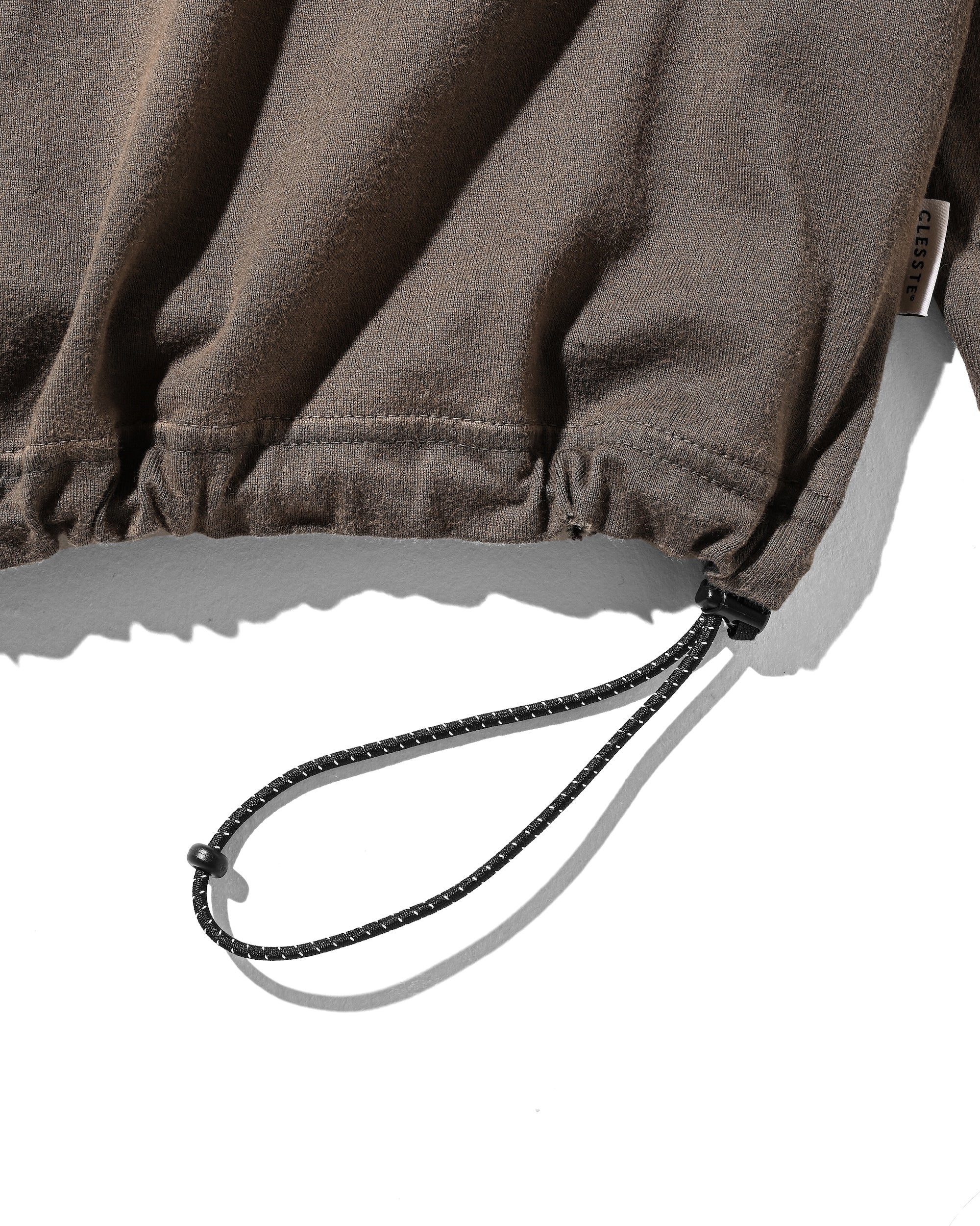 【10.1 WED 20:00- IN STOCK】GRADATION DYED L/S T-SHIRT WITH DRAWSTRINGS (BROWN)