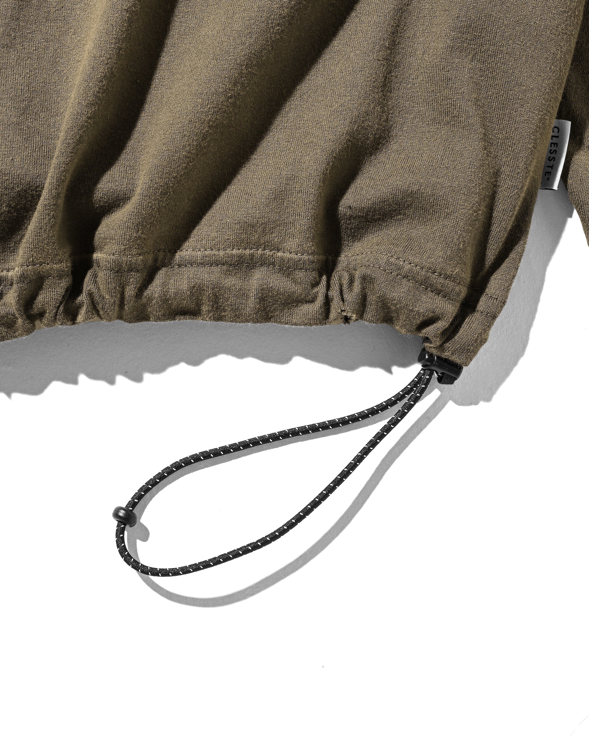 【10.1 WED 20:00- IN STOCK】GRADATION DYED L/S T-SHIRT WITH DRAWSTRINGS (BEIGE)