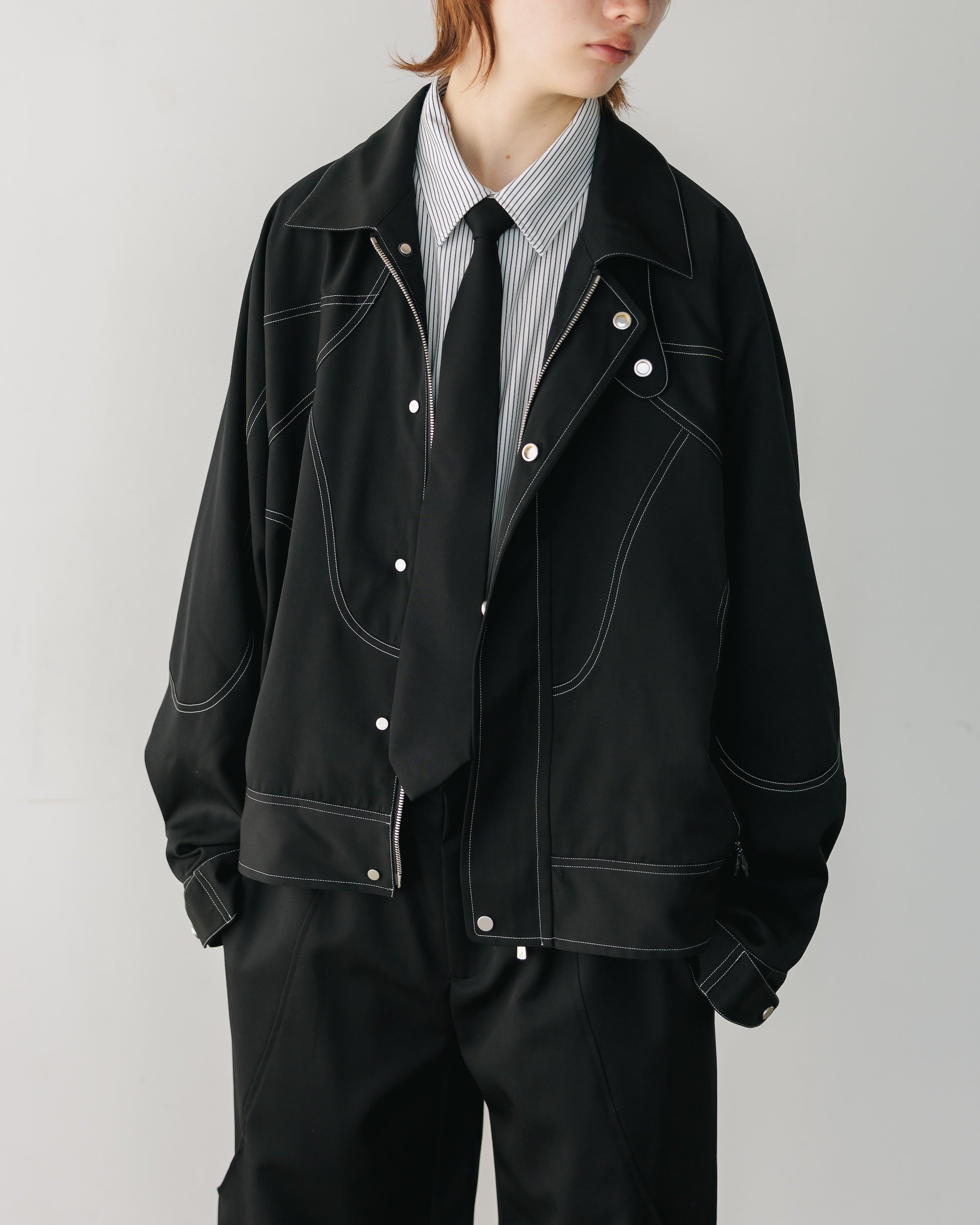 clesste / WOOL GABARDINE FUTURE JACKET