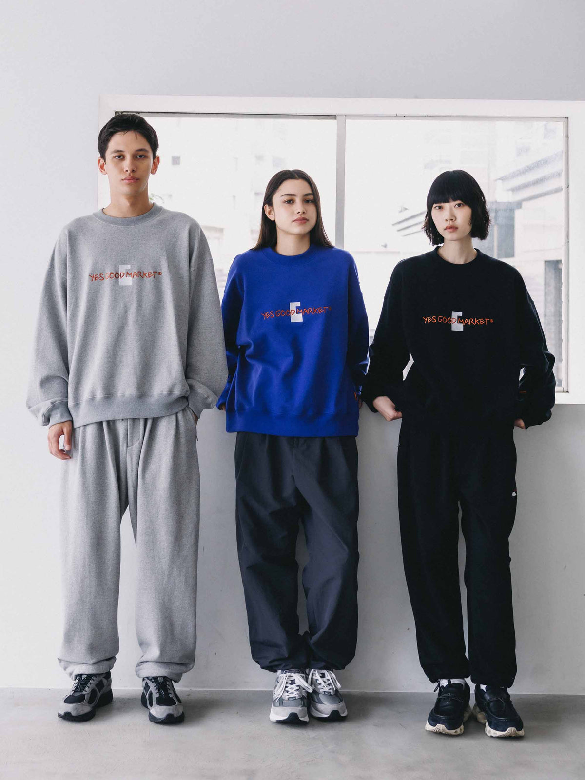 【10.4 SUN 20:00- IN STOCK】【LIMITED】 “C×YES GOOD MARKET"  L/S SWEATSHIRT (TOP GRAY)