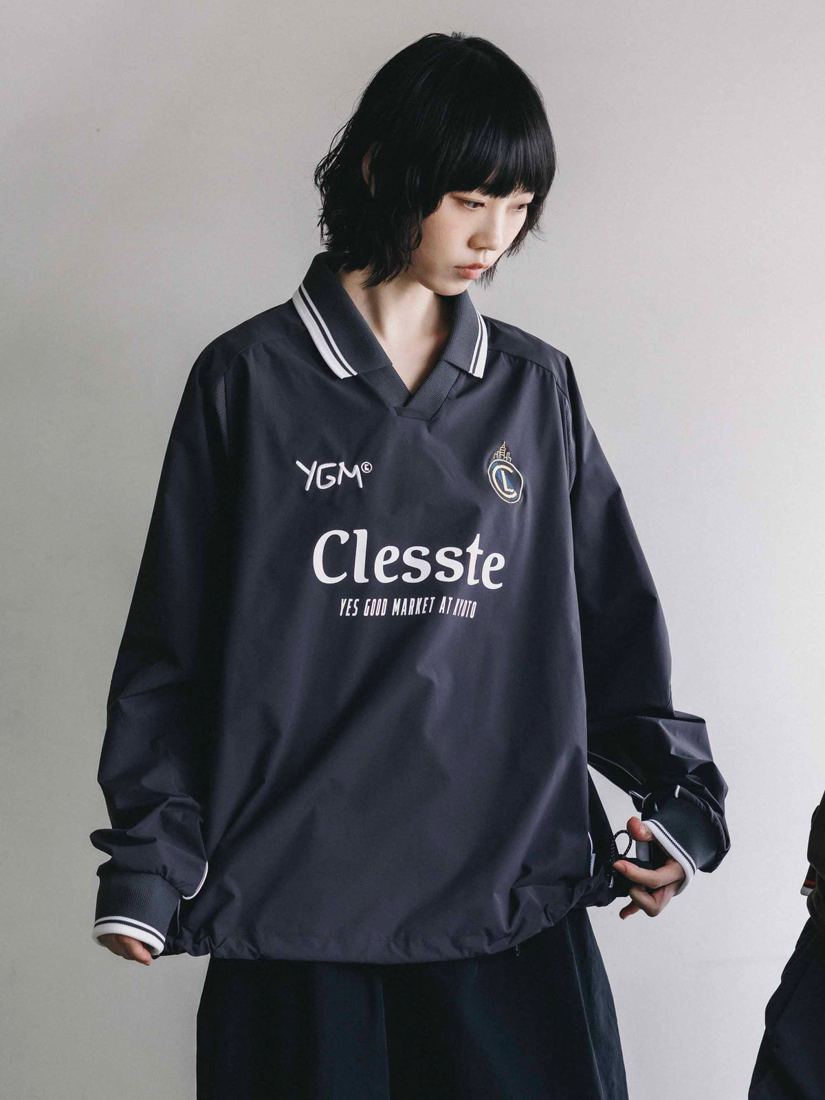 【10.4 SUN 20:00- IN STOCK】【LIMITED】 “YES GOOD MARKET" ACTIVE CITY L/S GAME SHIRT (GRAY)