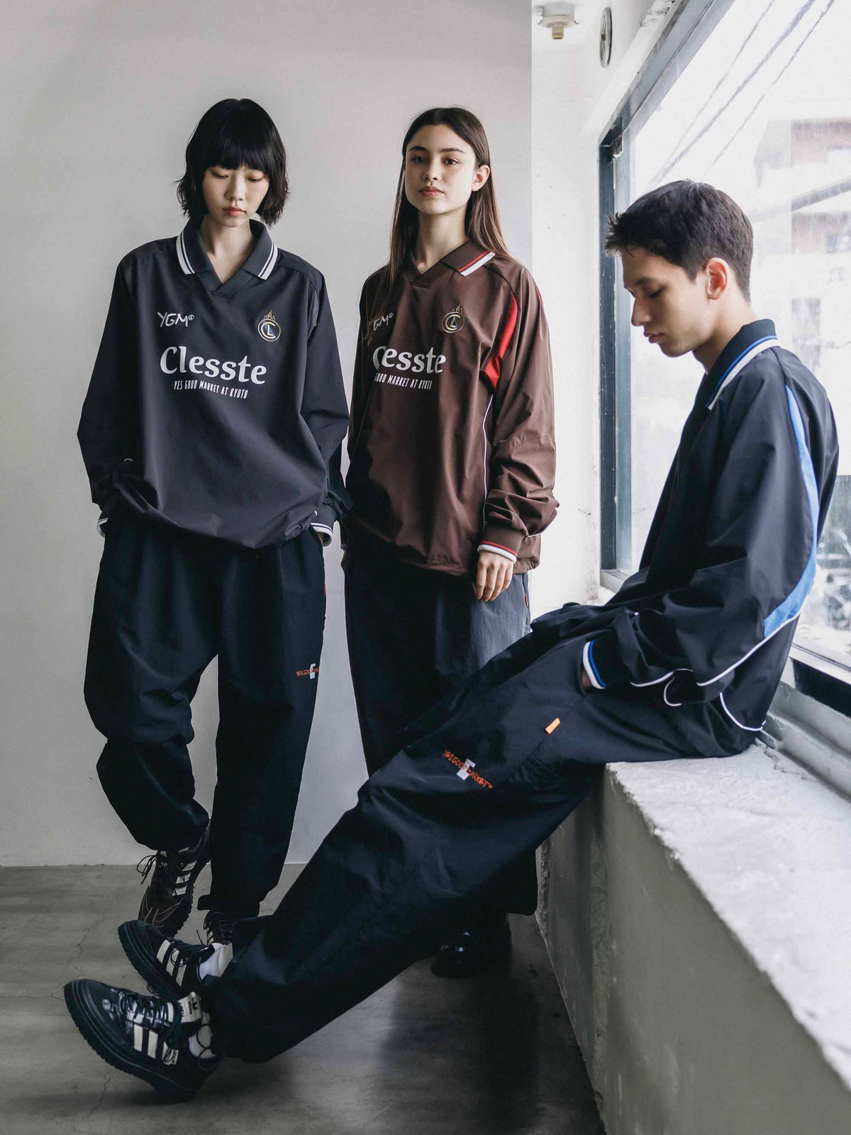【10.4 SUN 20:00- IN STOCK】【LIMITED】 “YES GOOD MARKET" ACTIVE CITY L/S GAME SHIRT (BLACK)
