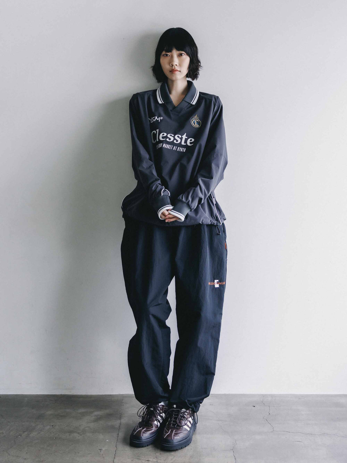 【10.4 SUN 20:00- IN STOCK】【LIMITED】 “YES GOOD MARKET" ACTIVE CITY L/S GAME SHIRT (GRAY)