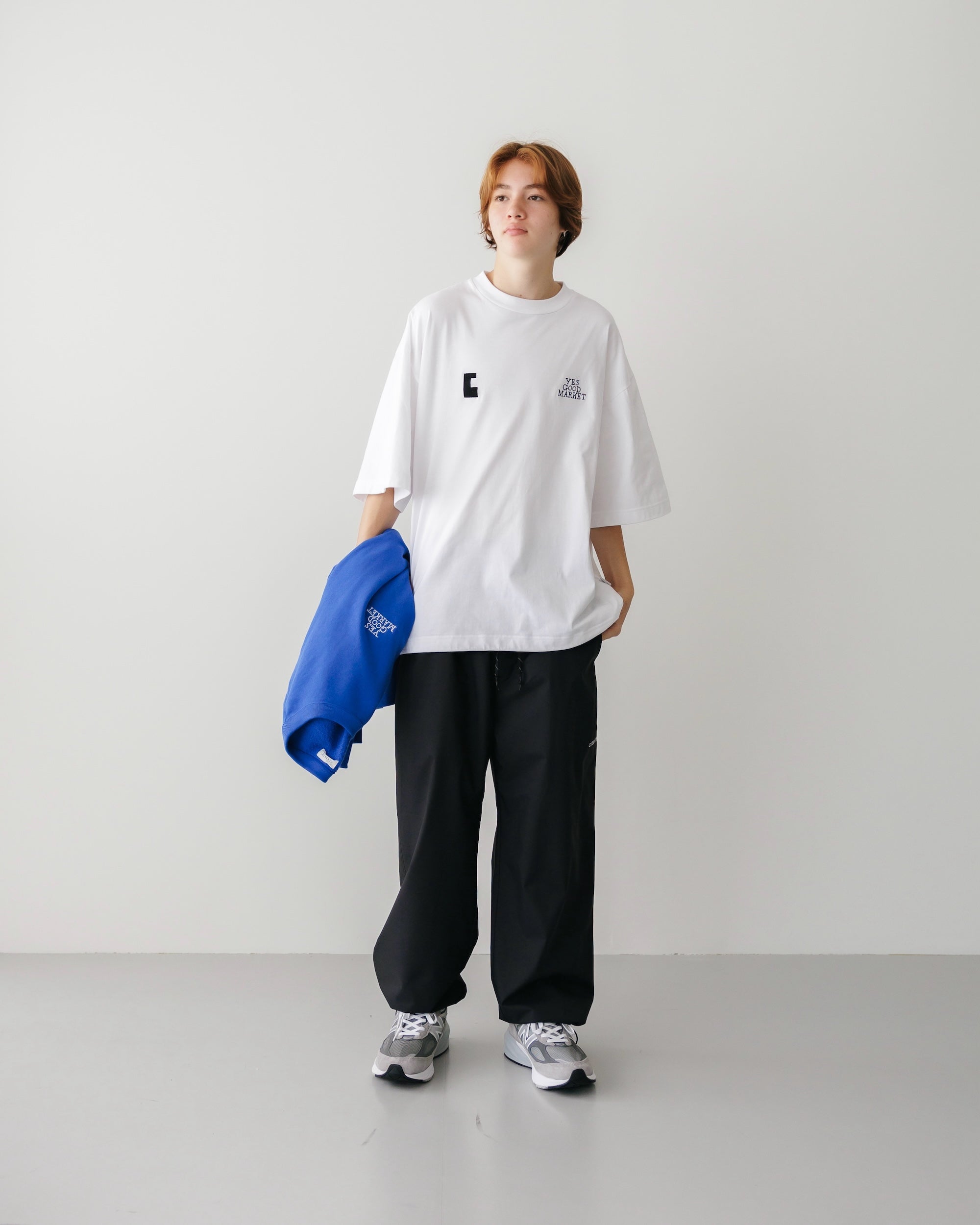 【9.8 SUN 20:00- IN STOCK】“C” MASSIVE S/S T-SHIRT WITH DRAWSTRINGS FOR YES GOOD MARKET