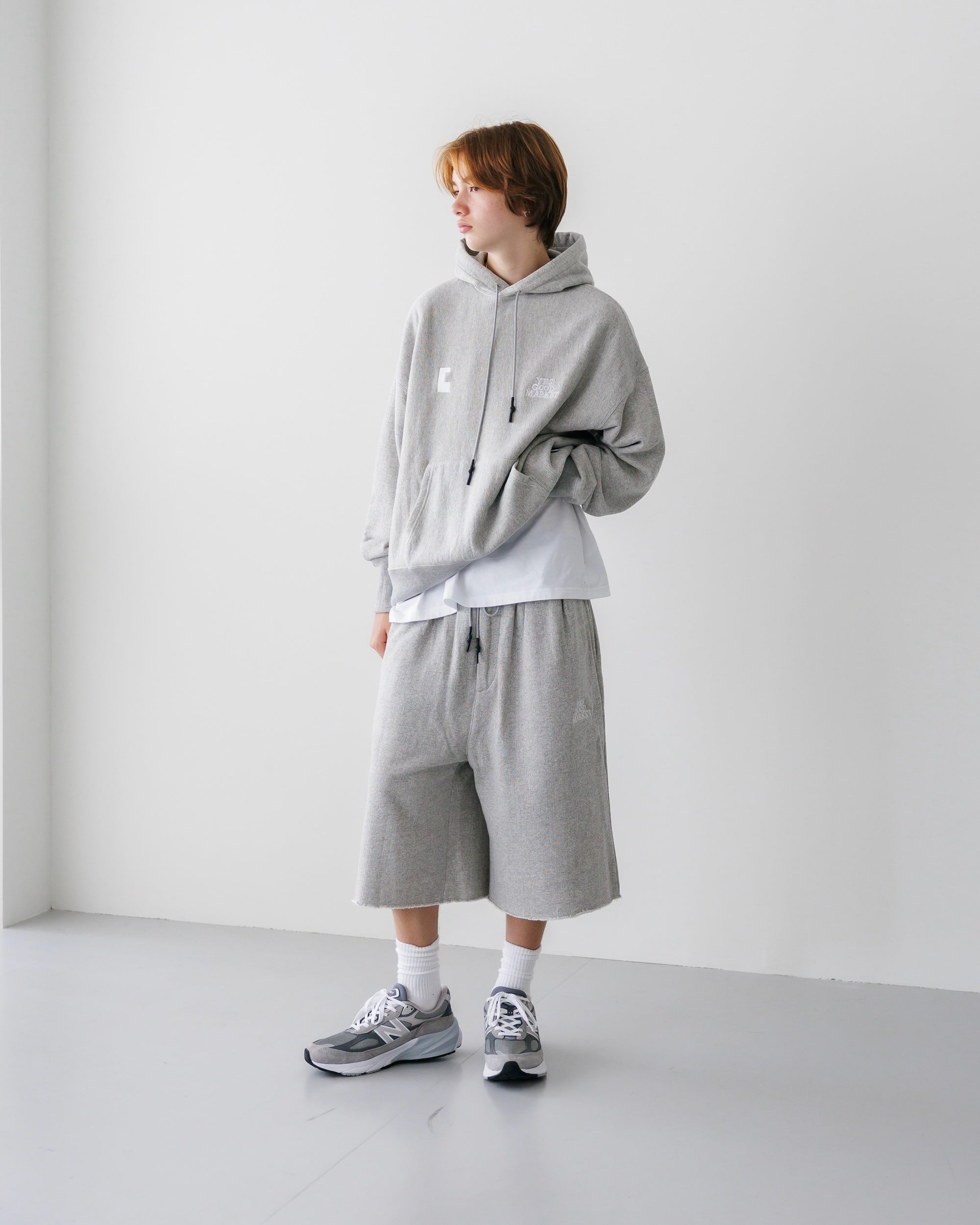 【9.8 SUN 20:00- IN STOCK】LOOP WHEEL WIDE HALF SWEATPANTS FOR YES GOOD MARKET