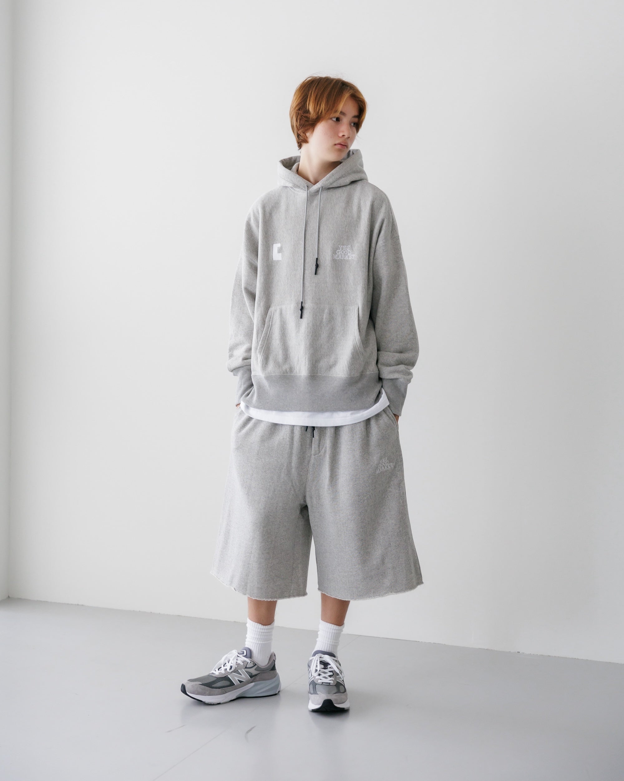 【9.8 SUN 20:00- IN STOCK】LOOP WHEEL WIDE HALF SWEATPANTS FOR YES GOOD MARKET