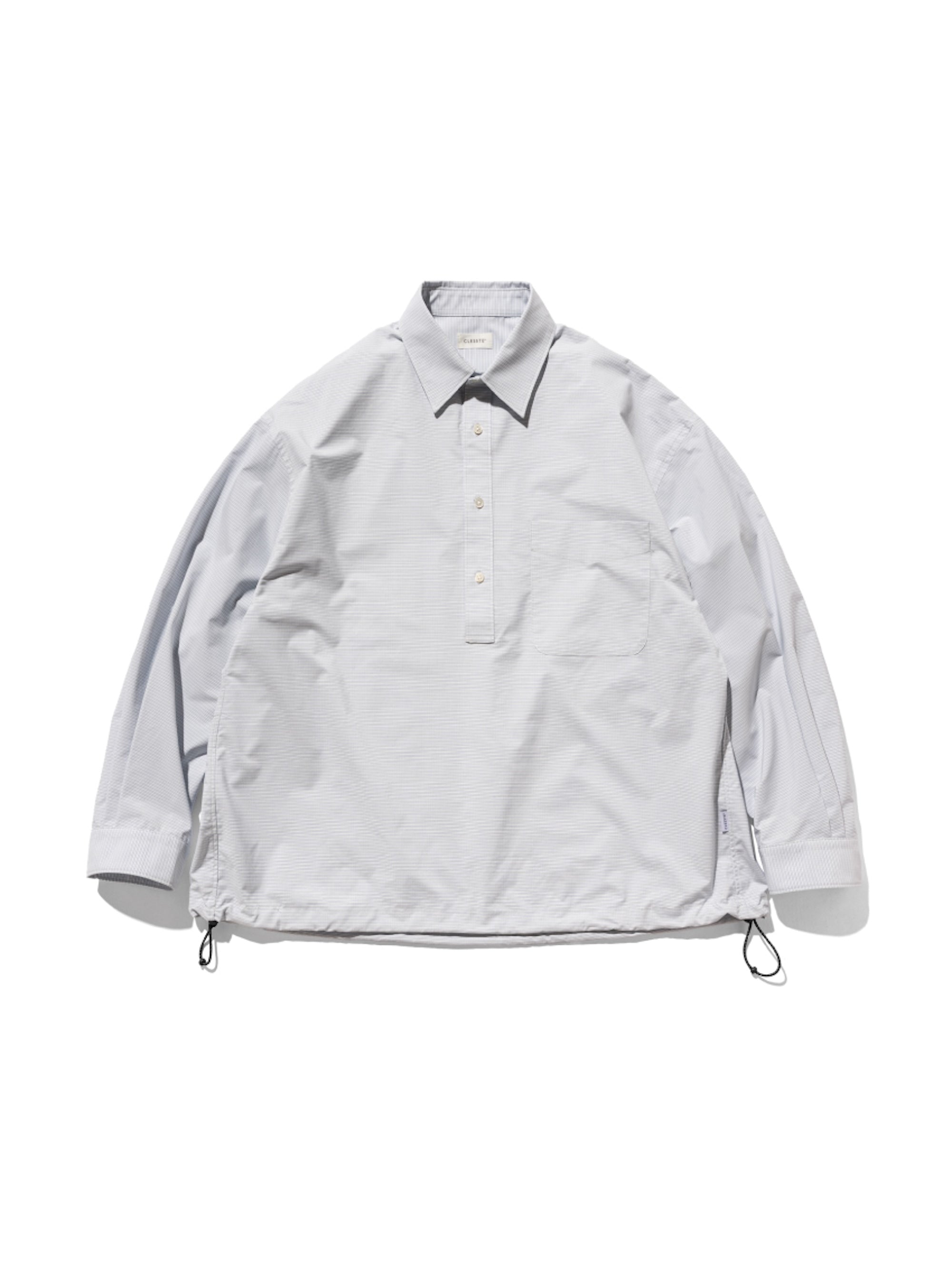 【5.6 TUE 20:00- IN STOCK】MINI PLAID L/S PULLOVER SHIRT (BLUE)