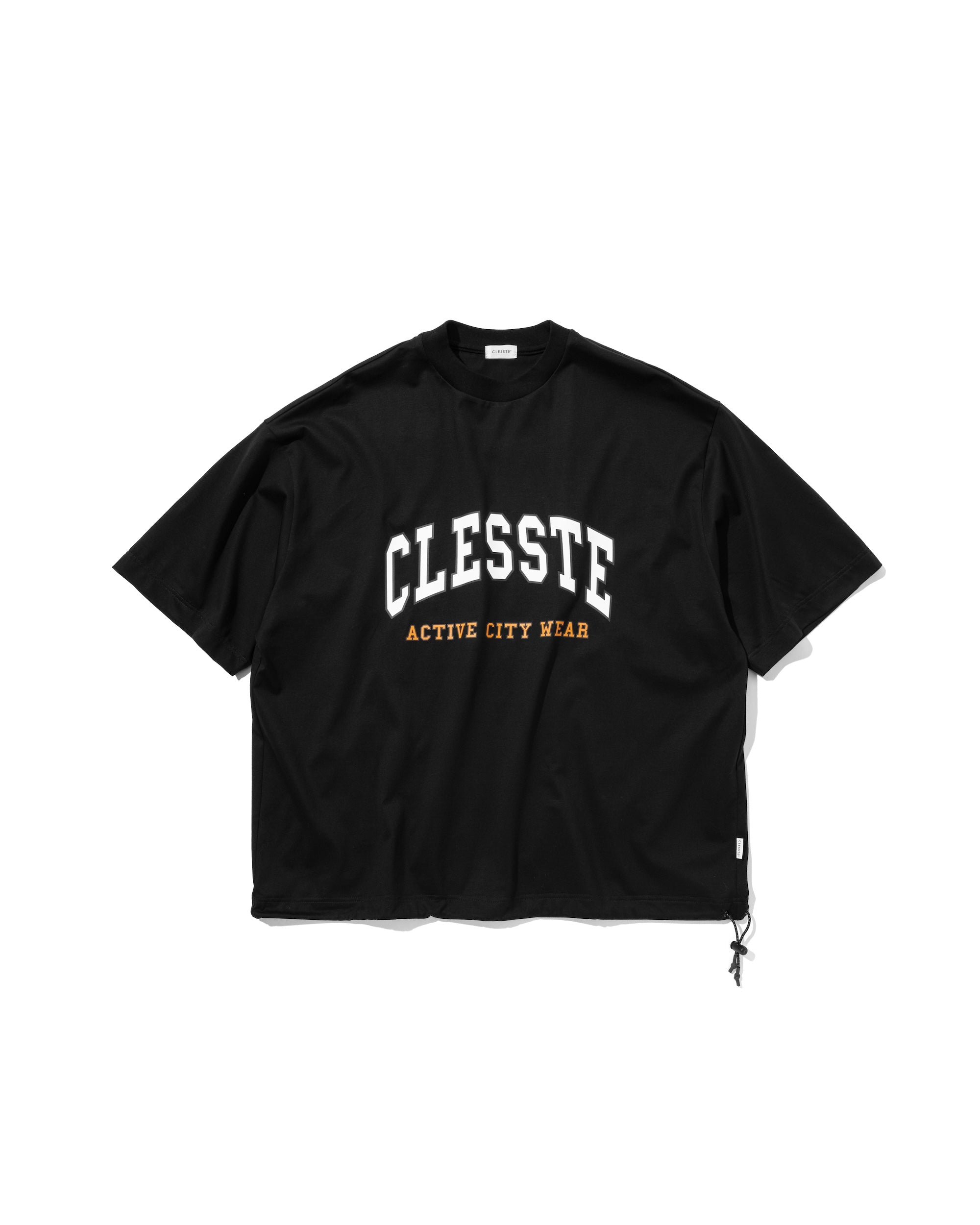 7.17 WED 20:00- IN STOCK】“COLLEGE LOGO” MASSIVE T-SHIRT WITH DRAWSTRI