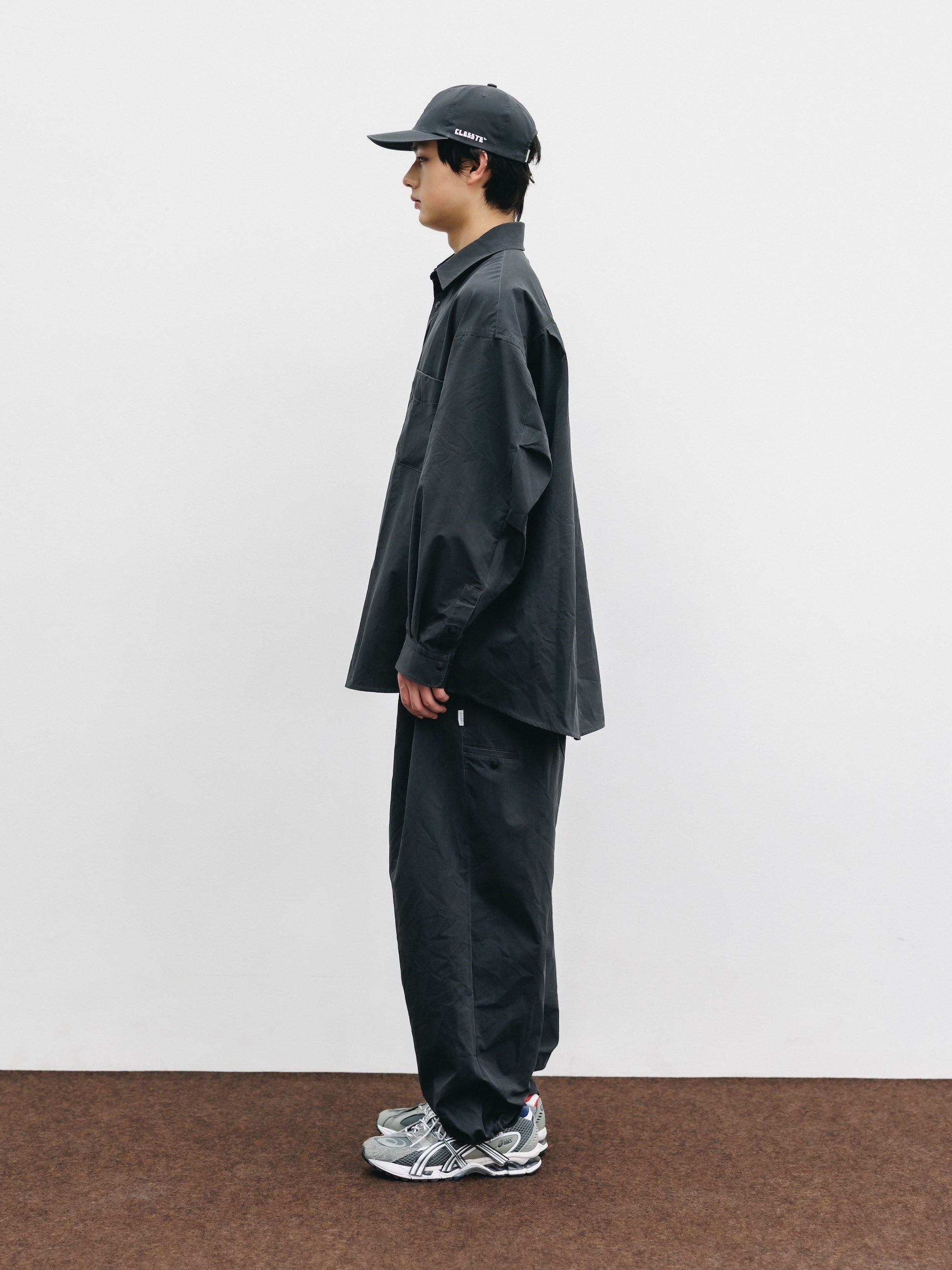 VINTAGE EFFECT COOLDOTS® CITY UNIFORM WIDE TAPERED PANTS (BLACK)