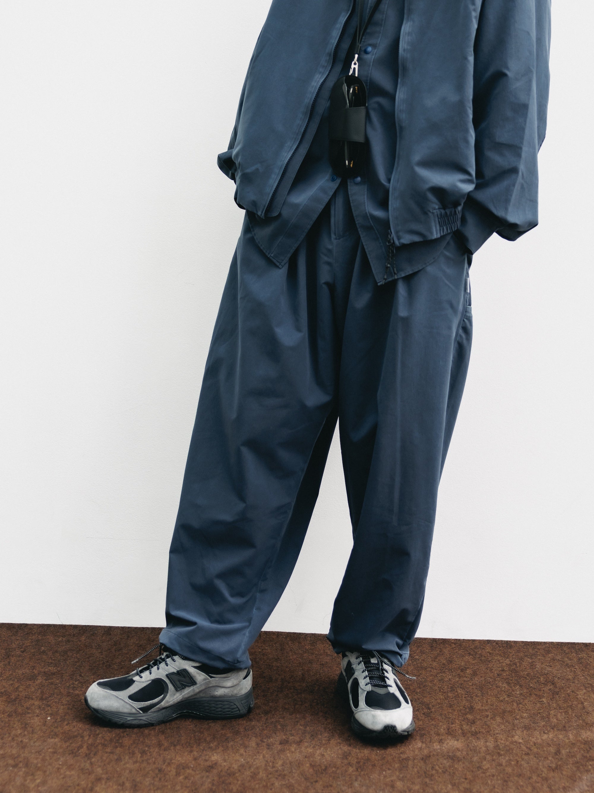 VINTAGE EFFECT COOLDOTS® CITY UNIFORM WIDE TAPERED PANTS (NAVY)
