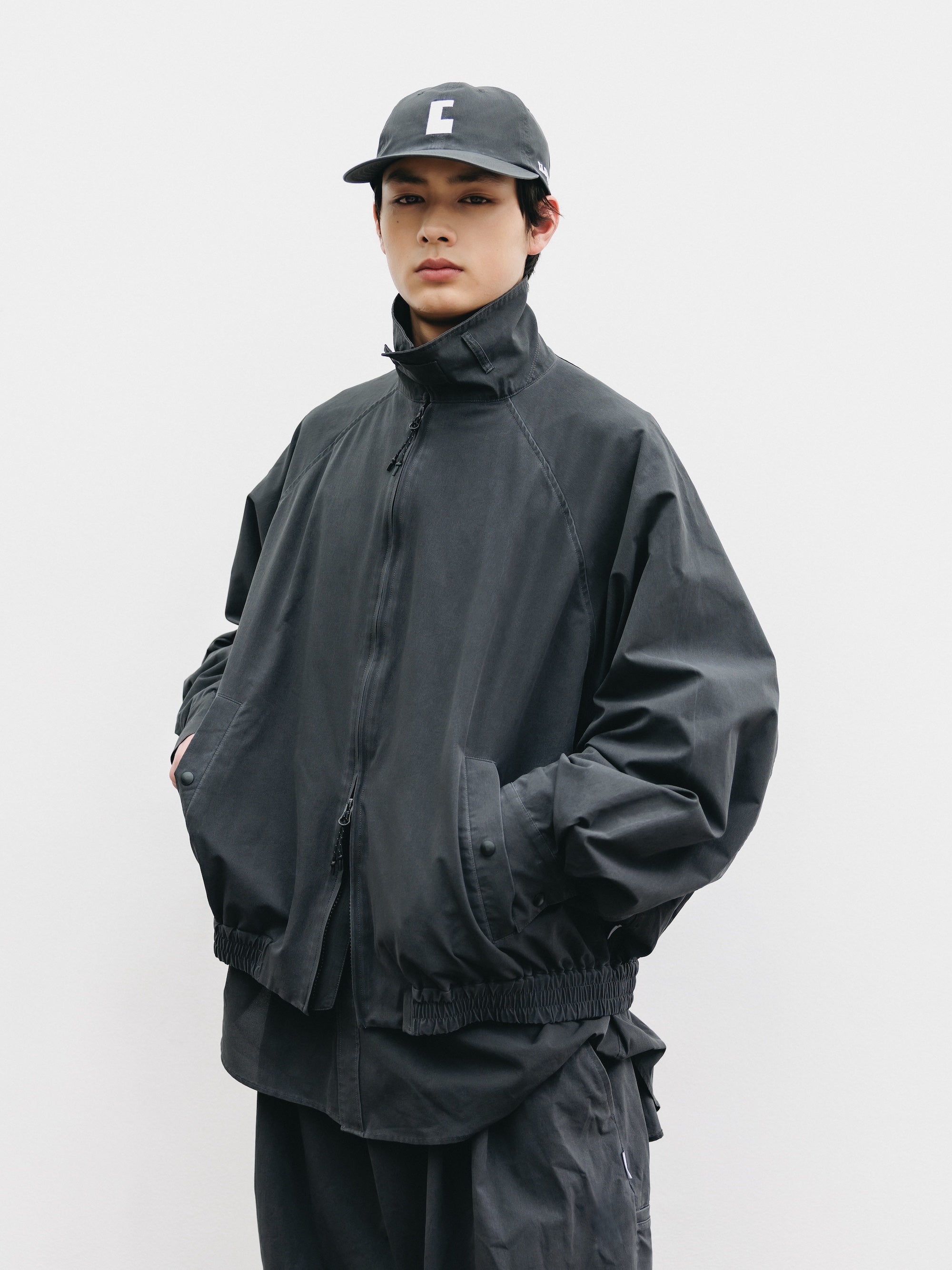 VINTAGE EFFECT COOLDOTS® CITY UTILITY JACKET (BLACK)