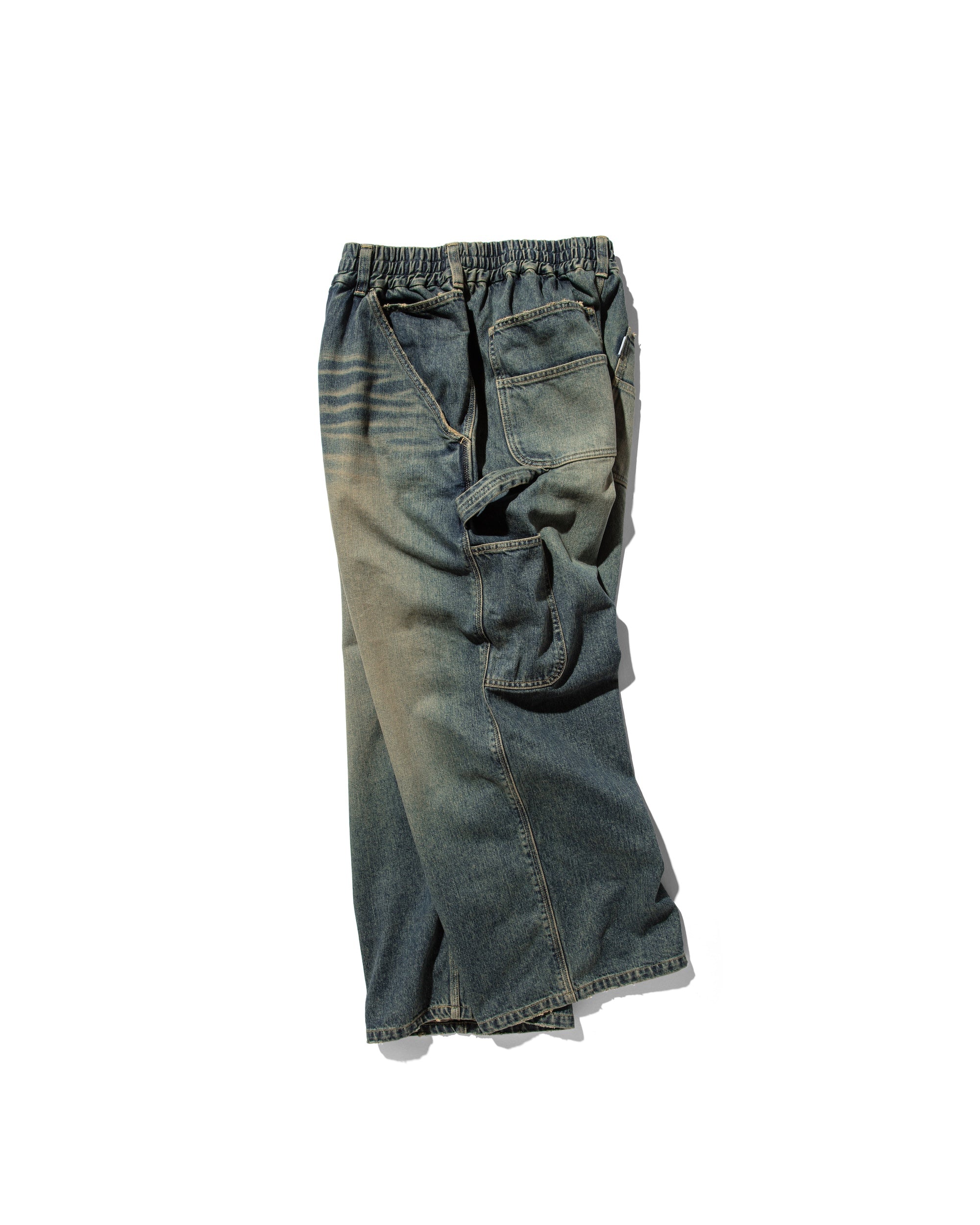 【3.8 SAT 20:00- IN STOCK】VINTAGE DYED SELVEDGE DENIM WORKER PANTS (VINTAGE INDIGO)